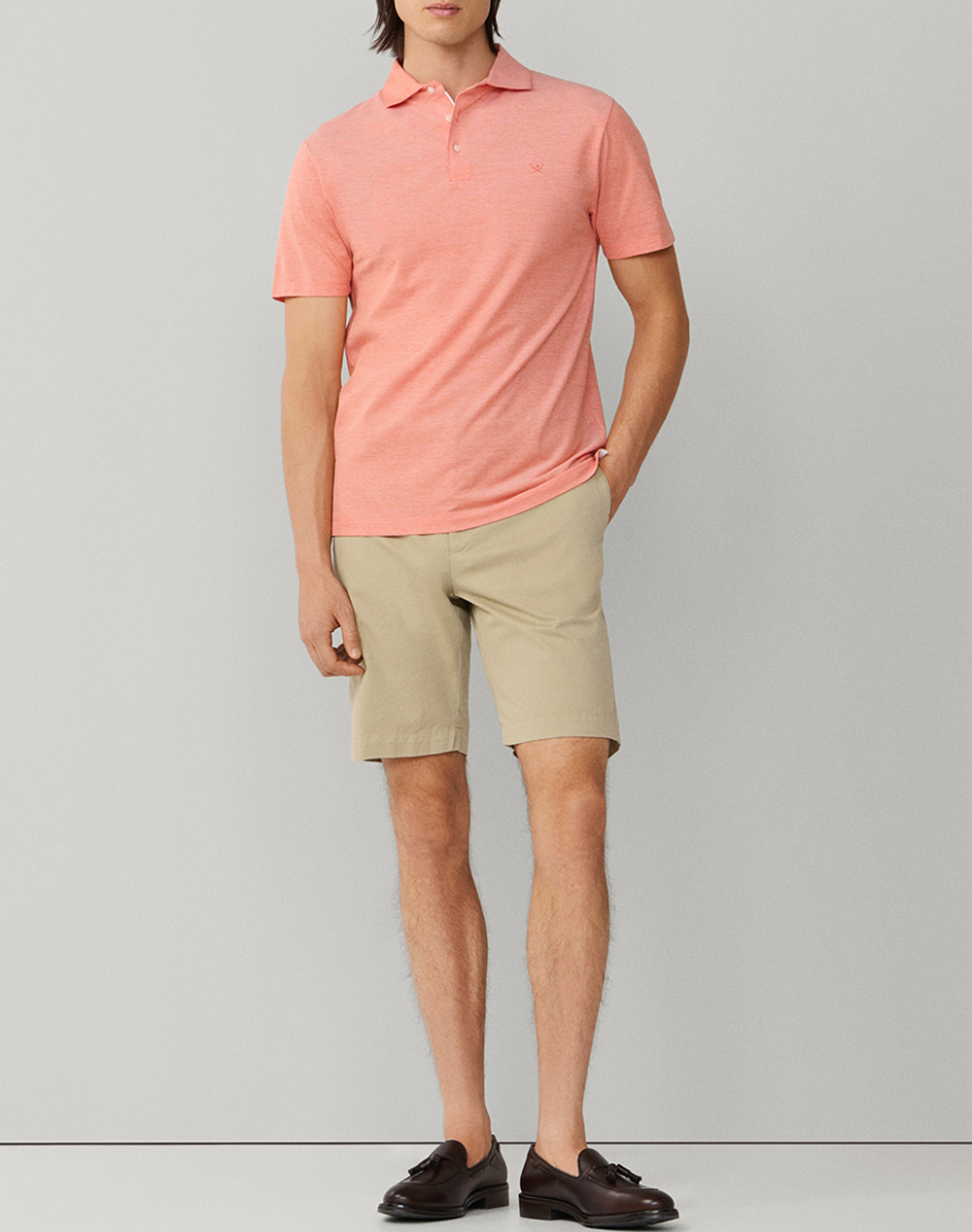 Hackett Essentials Core Short Ken Βερμουδα Ανδρικό Hm8000017-870 Biege ανδρικά ρούχα Σορτς Βερμουδες Chinos Politikos Shop Πολιτικός
