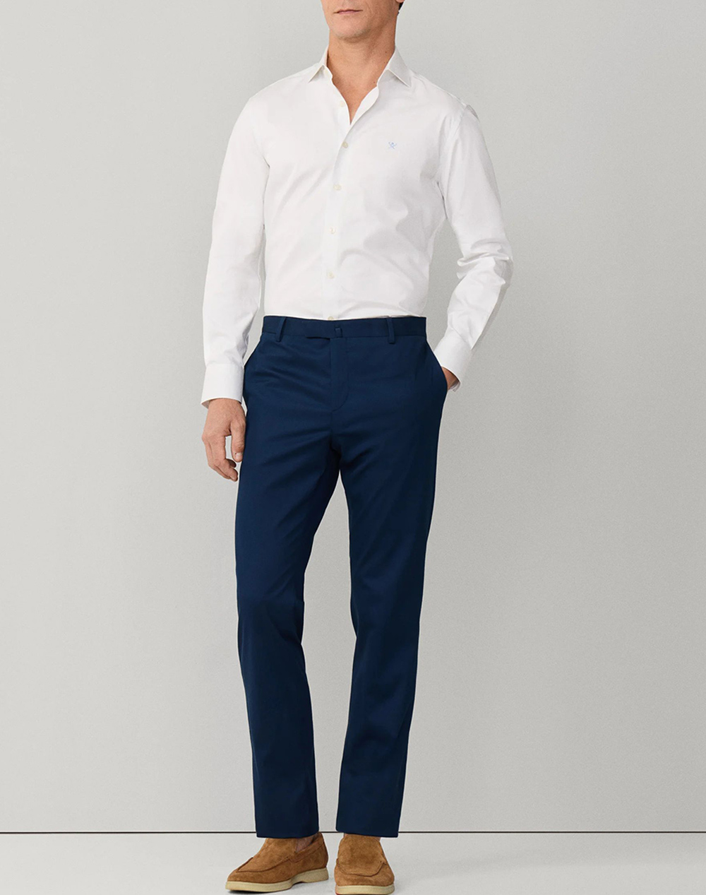 Hackett Essentials Ess Texture Πουκαμισο Ανδρικό Hm3010642-802 White ανδρικά ρούχα πουκάμισα Politikos Shop Πολιτικός