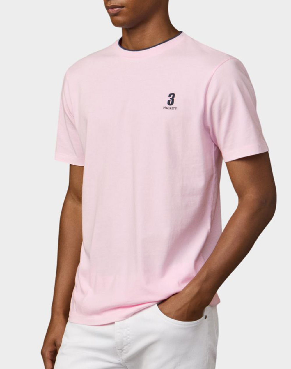 Hackett Numbers Heritage Nbr Tee Μπλούζα Ανδρικό Hm5000093-315 Lightpink ανδρικά ρούχα μπλούζες T-Shirt Politikos Shop Πολιτικός