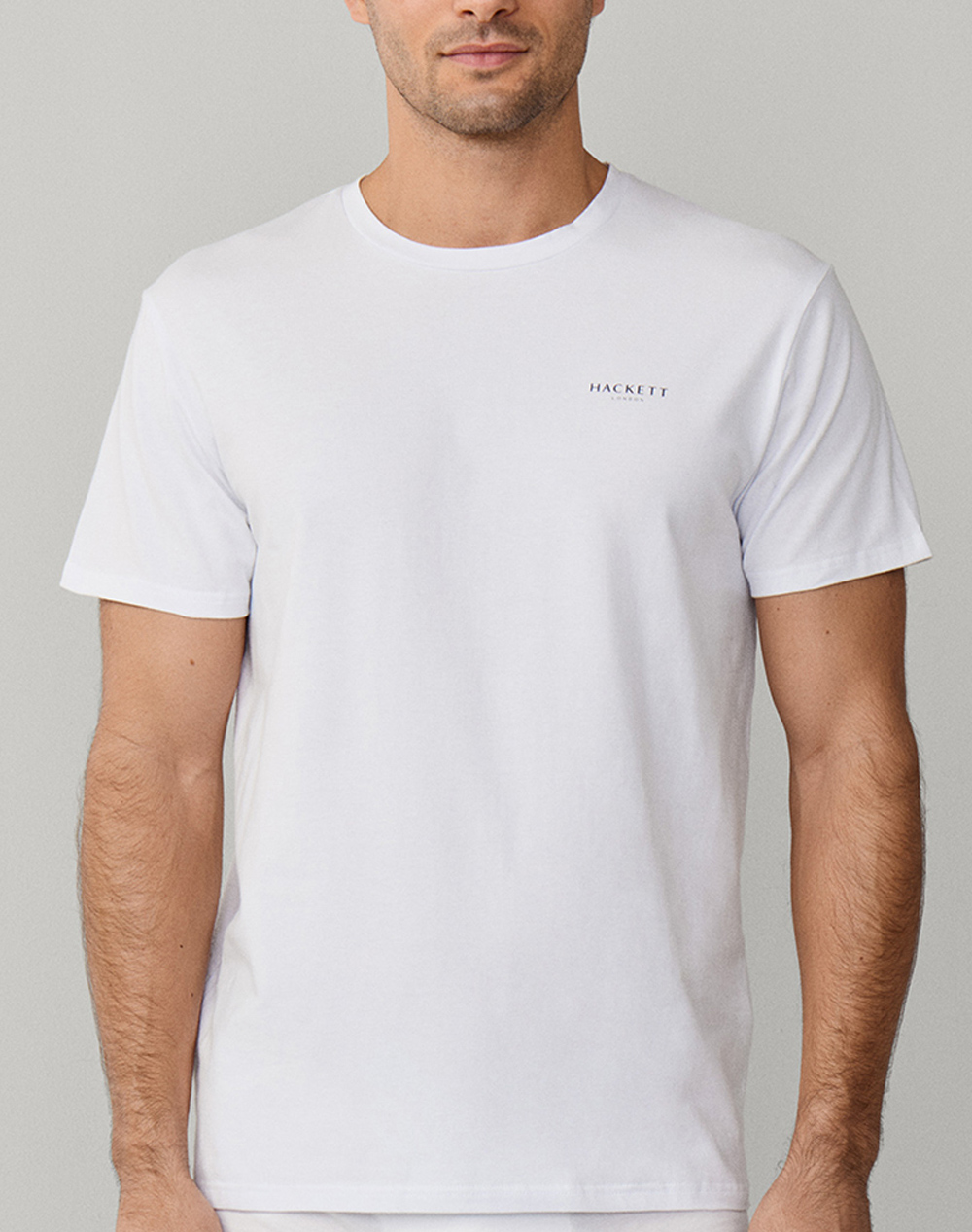 HACKETT LOUNGEWEAR LOGO TSHIRT ΜΠΛΟΥΖΑ ΑΝΔΡΙΚΟ HMU200038-800 White
