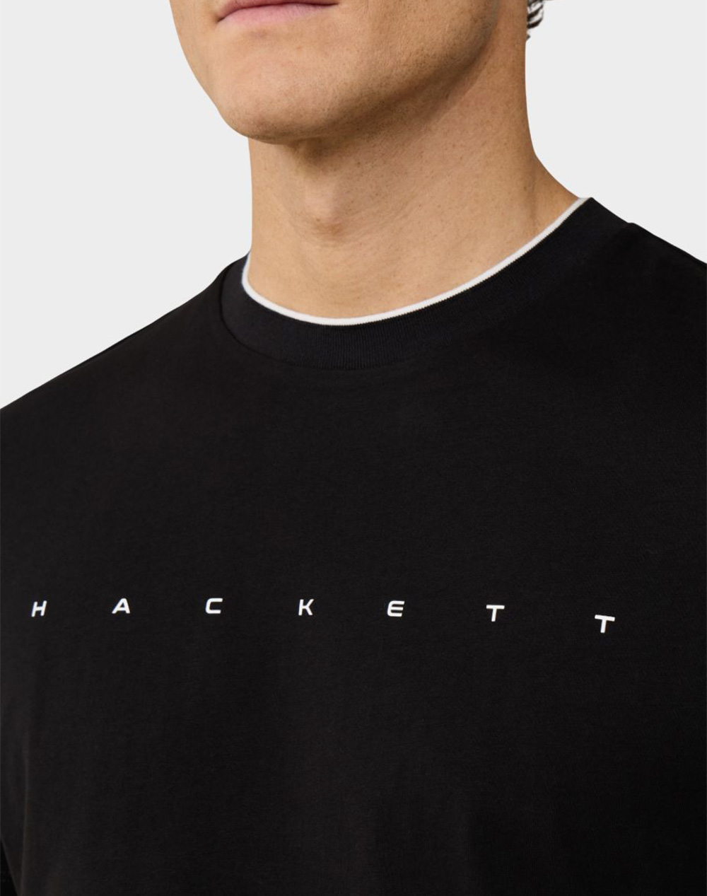 HACKETT DROP 1 HS ESSENTIAL TEE ΜΠΛΟΥΖΑ ΑΝΔΡΙΚΟ HM5000103-999 Black φωτογραφία