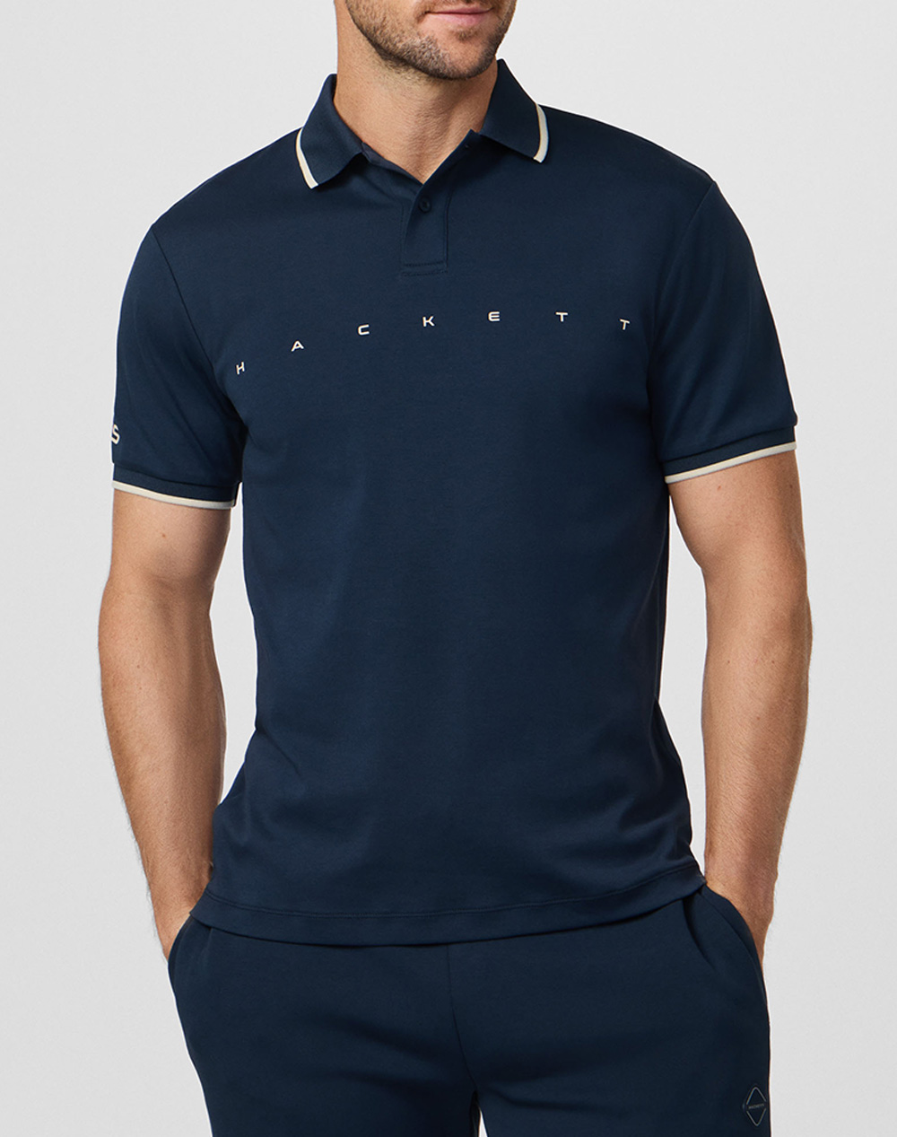 HACKETT DROP 1 HS ESSENTIAL POLO ΜΠΛΟΥΖΑ ΑΝΔΡΙΚΟ HM5600120-595 NavyBlue