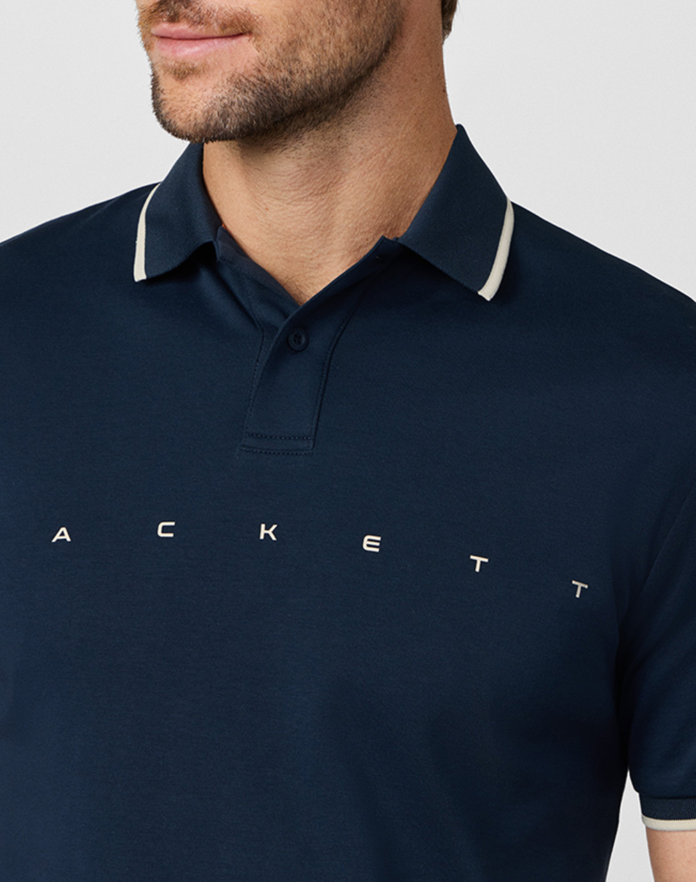 Hackett Drop 1 Hs Essential Polo Μπλούζα Ανδρικό Hm5600120-595 Navyblue ανδρικά ρούχα μπλούζες Politikos Shop Πολιτικός