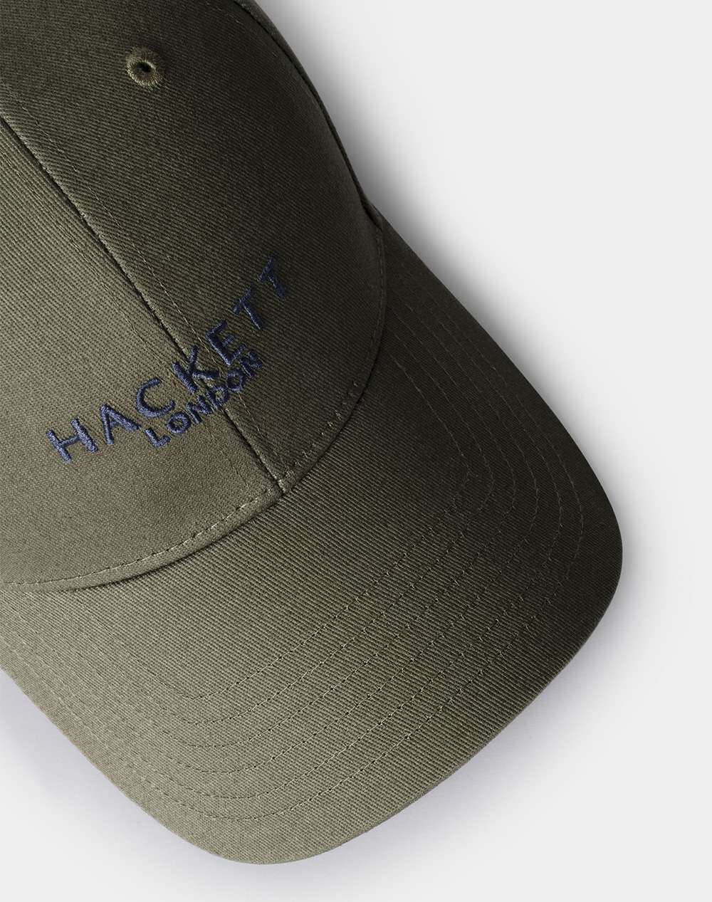 Hackett London Drop 2 Contrast Brand Cap Αξεσουάρ Ανδρικό Hm0400074-716 Armygreen ανδρικά αξεσουάρ Σκουφοι & Καπελα Politikos Shop Πολιτικός