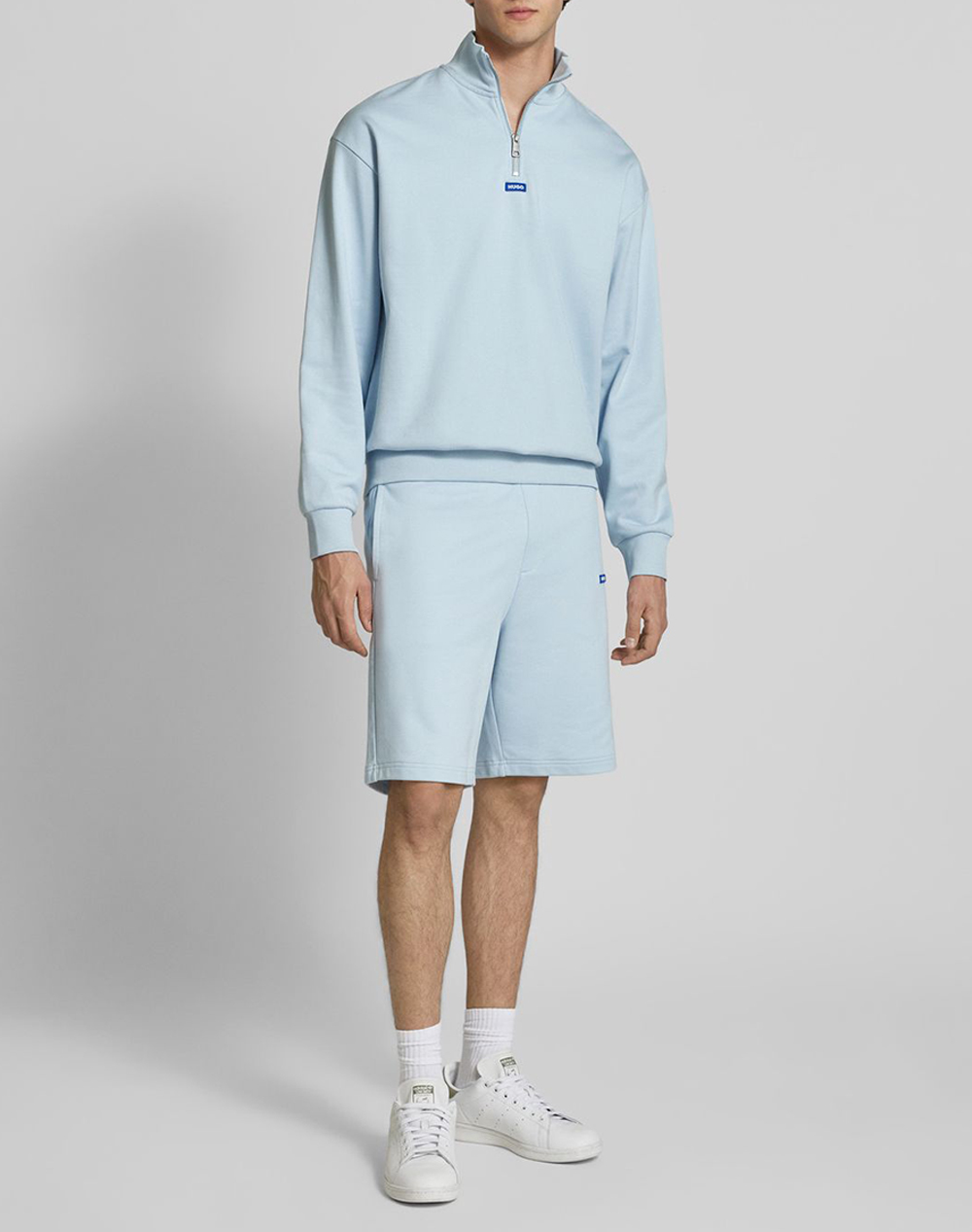 Hugo Nasensio 10249110 01 50522364-460 Lightblue ανδρικά αθλητικά ρούχα Σορτς Βερμουδα Politikos Shop Πολιτικός