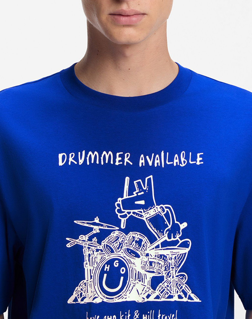 Hugo Namerix 10258299 01 50554350-493 Blue ανδρικά ρούχα μπλούζες T-Shirt Politikos Shop Πολιτικός