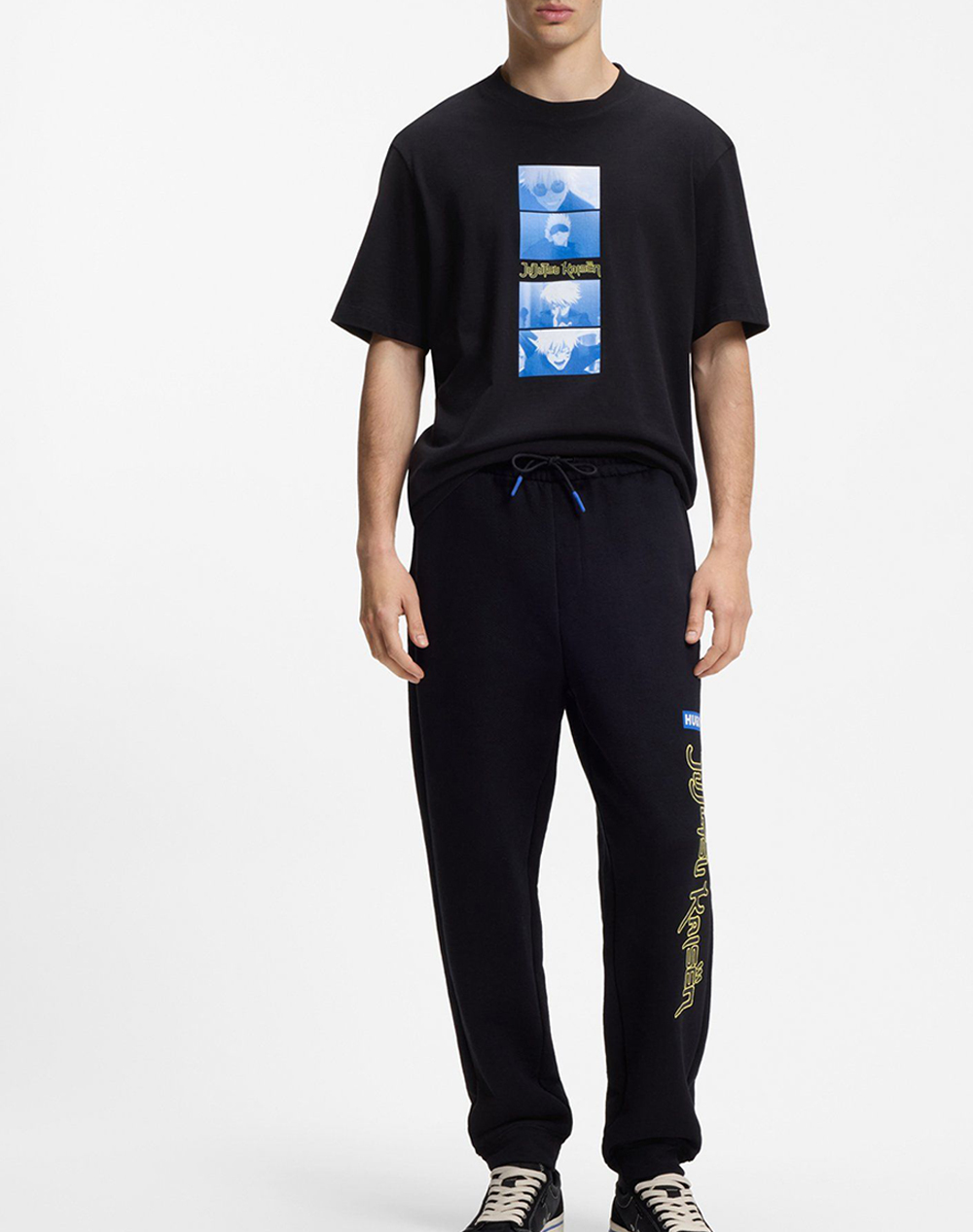 Hugo Nuley Jjk 10272987 01 50554841-001 Black ανδρικά ρούχα μπλούζες T-Shirt Politikos Shop Πολιτικός