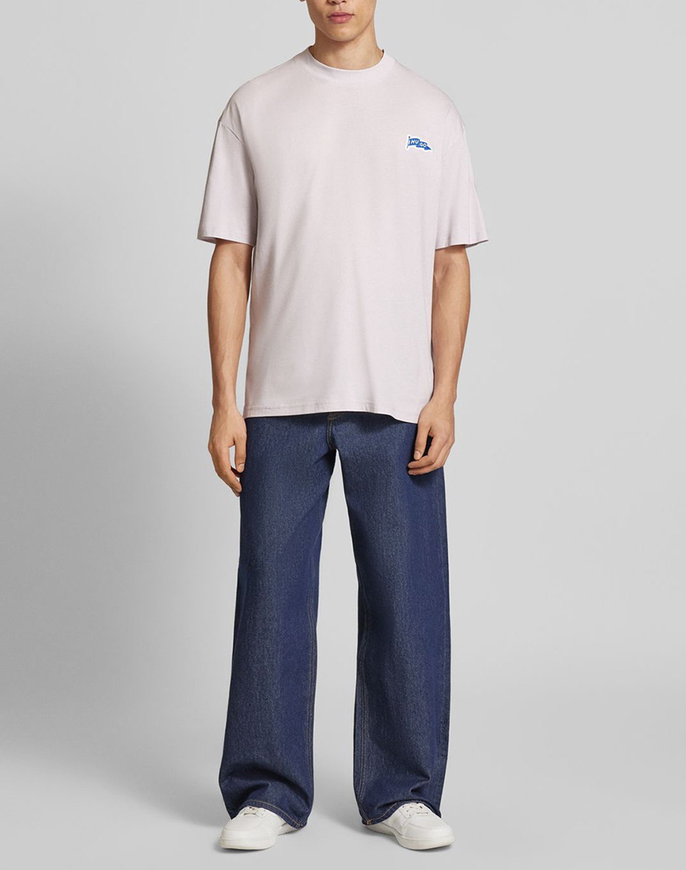 Hugo Nohatio 10278039 01 50556411-535 Lightpurple ανδρικά ρούχα μπλούζες T-Shirt Politikos Shop Πολιτικός