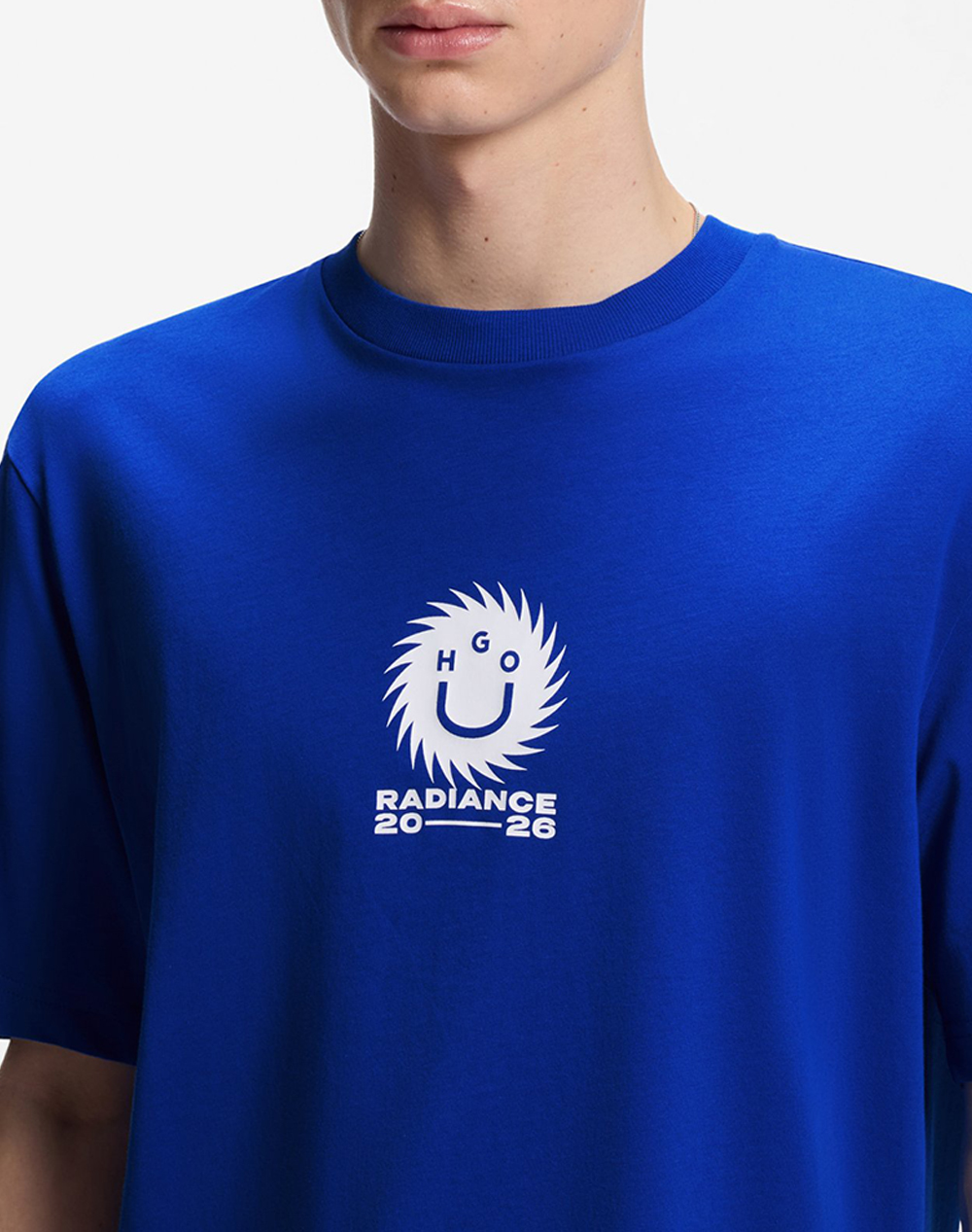 Hugo Nunarix 10258299 01 50560047-493 Blue ανδρικά ρούχα μπλούζες T-Shirt Politikos Shop Πολιτικός
