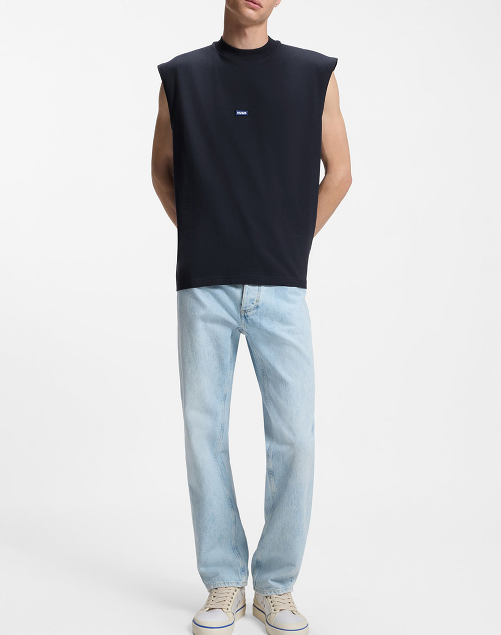 Hugo Navertz 10257318 01 50509773-405 Darkblue ανδρικά ρούχα μπλούζες T-Shirt Politikos Shop Πολιτικός