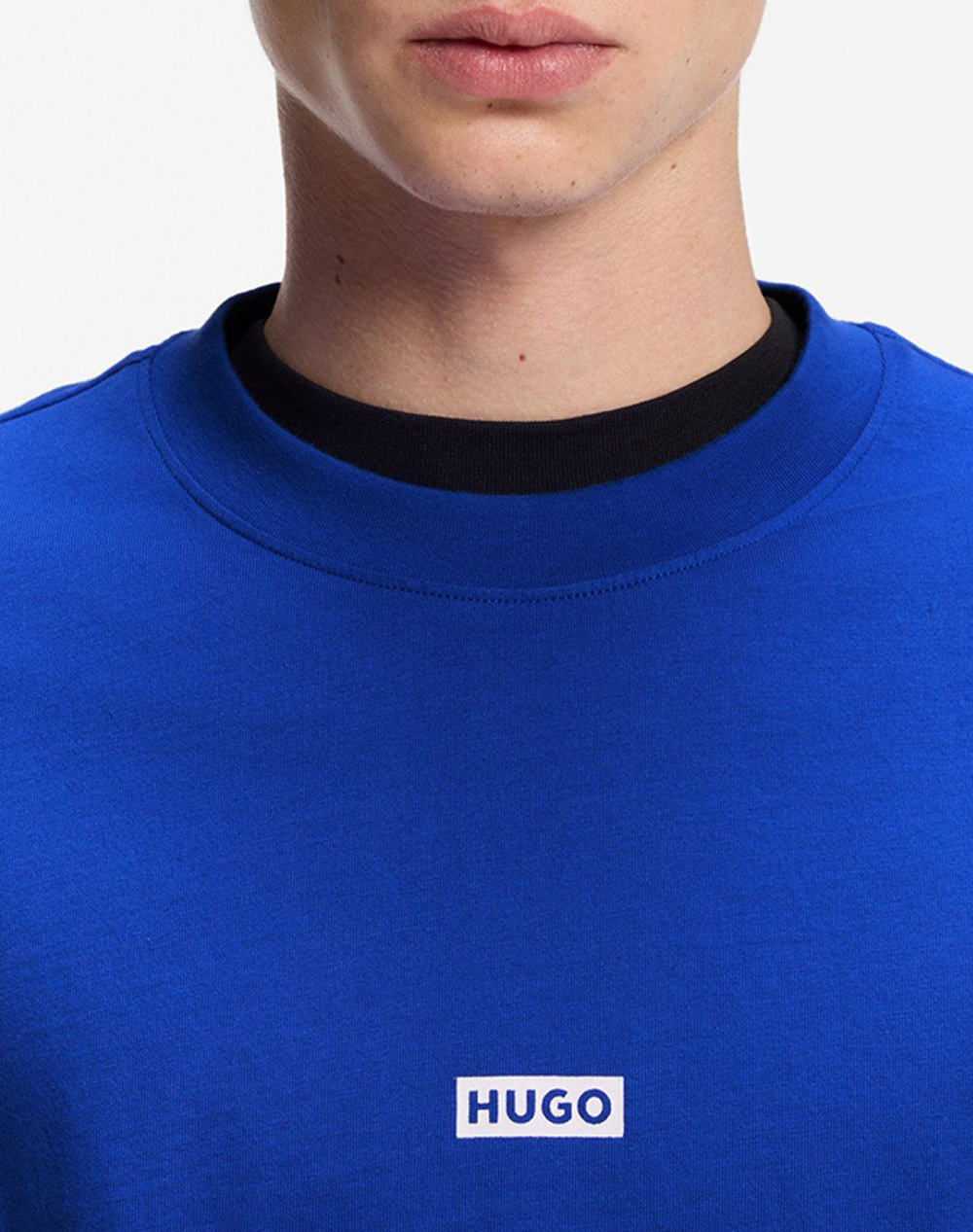 Hugo Nalono F 10250555 01 50560732-493 Royalblue ανδρικά ρούχα μπλούζες T-Shirt Politikos Shop Πολιτικός