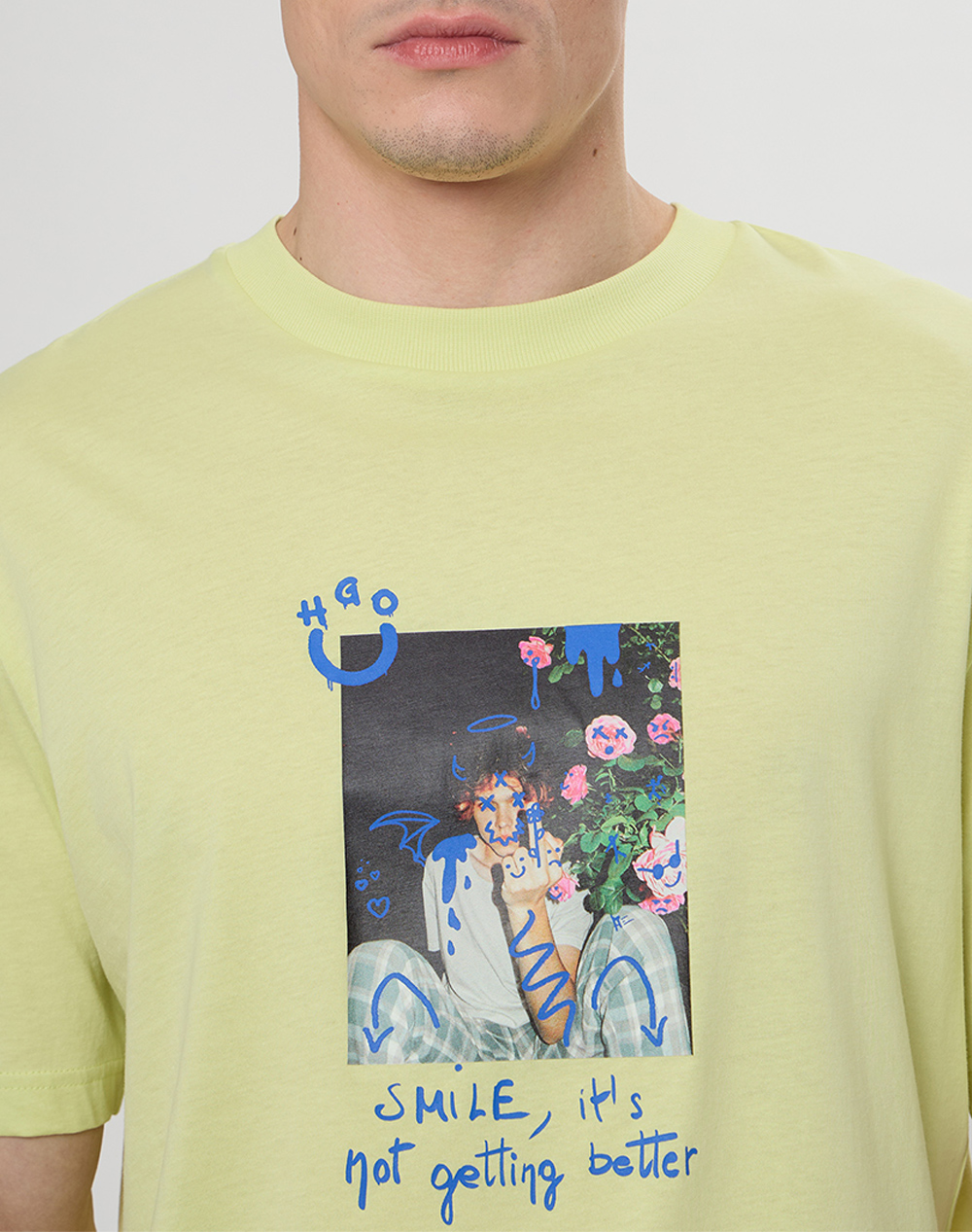 Hugo Nugobeam 10258299 01 50560029-323 Lightgreen ανδρικά ρούχα μπλούζες T-Shirt Politikos Shop Πολιτικός