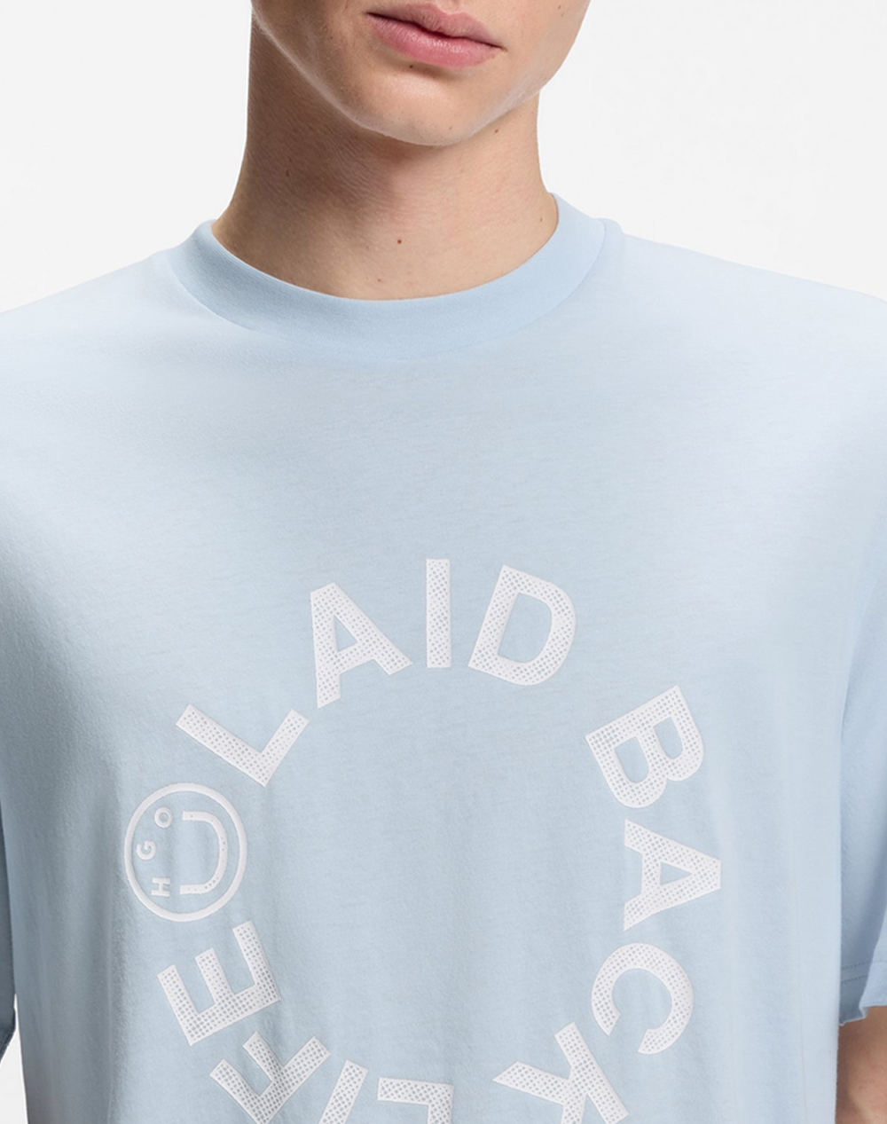 Hugo Norizom 10258299 01 50560112-460 Lightblue ανδρικά ρούχα μπλούζες T-Shirt Politikos Shop Πολιτικός