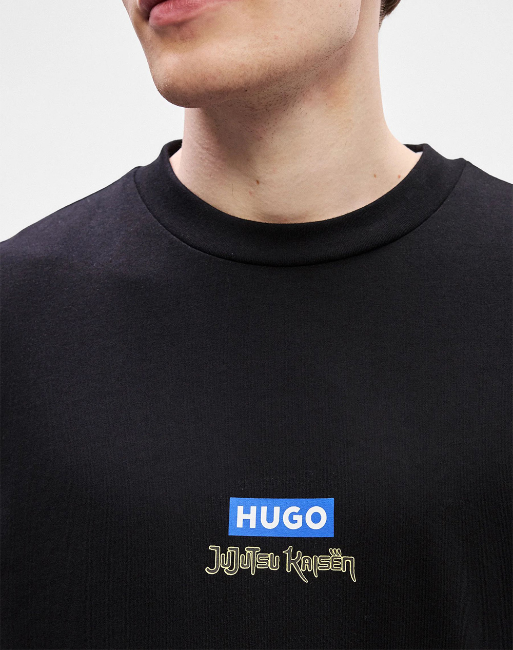 Hugo Nichaboso Jjk 10250555 01 50554835-001 Black ανδρικά ρούχα μπλούζες T-Shirt Politikos Shop Πολιτικός