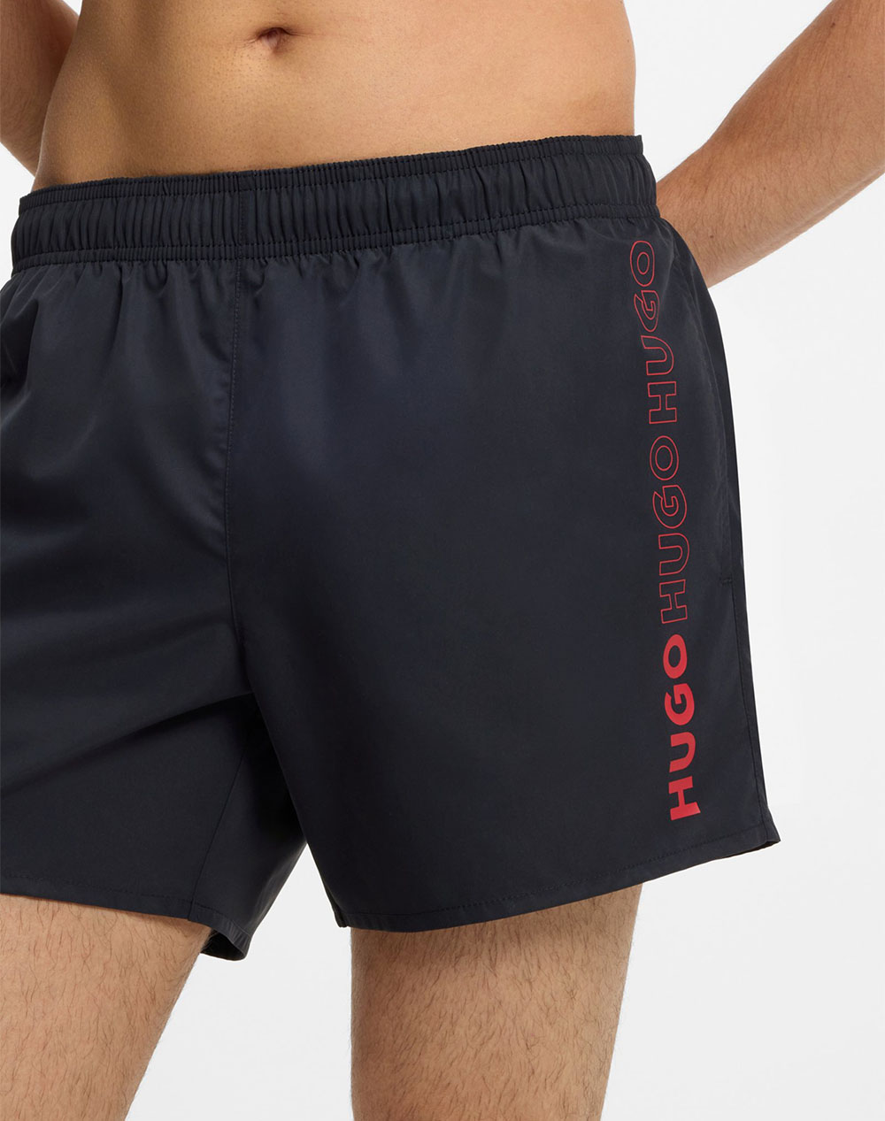 Hugo Tiki 10262303 01 50561111-001 Black ανδρικά ρούχα μαγιό Σορτς Politikos Shop Πολιτικός