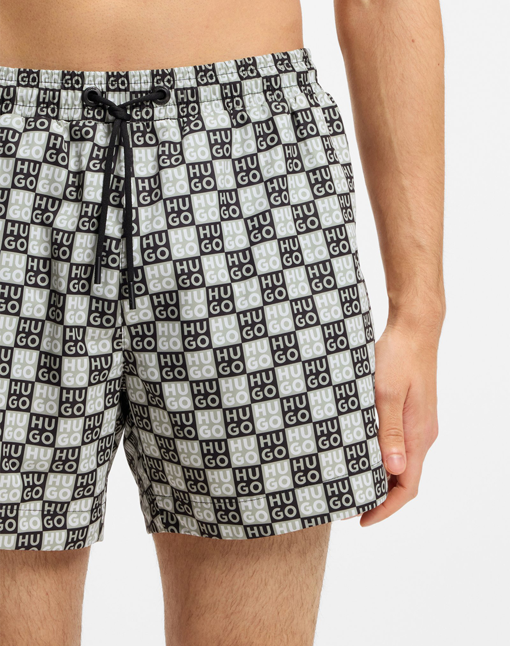 Hugo Aaron Swim 10262303 01 50556792-306 Darkgreen ανδρικά ρούχα μαγιό Σορτς Politikos Shop Πολιτικός