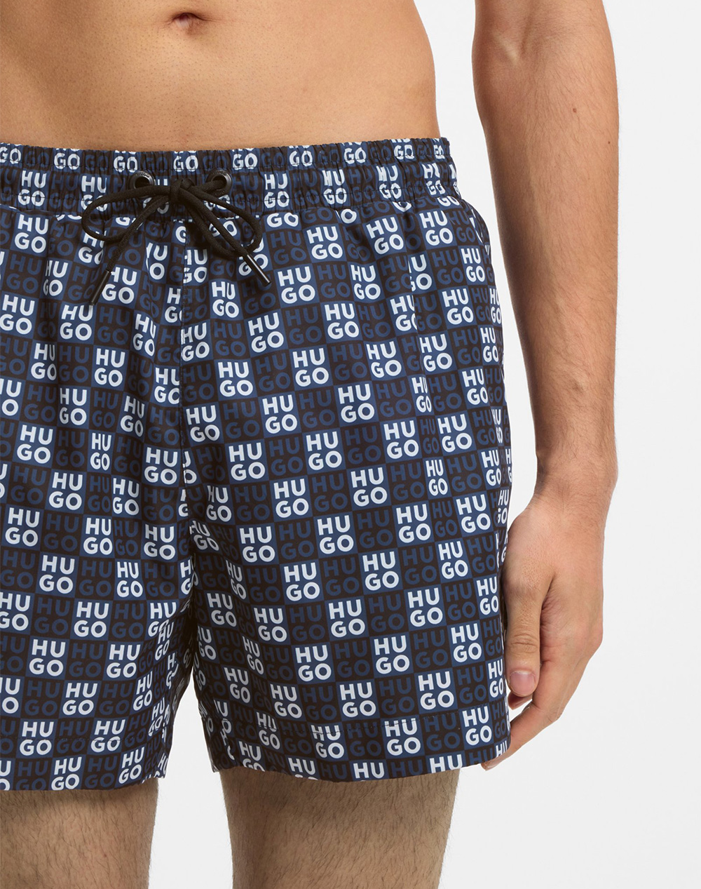 Hugo Aaron Swim 10262303 01 50556792-411 Navyblue ανδρικά ρούχα μαγιό Σορτς Politikos Shop Πολιτικός