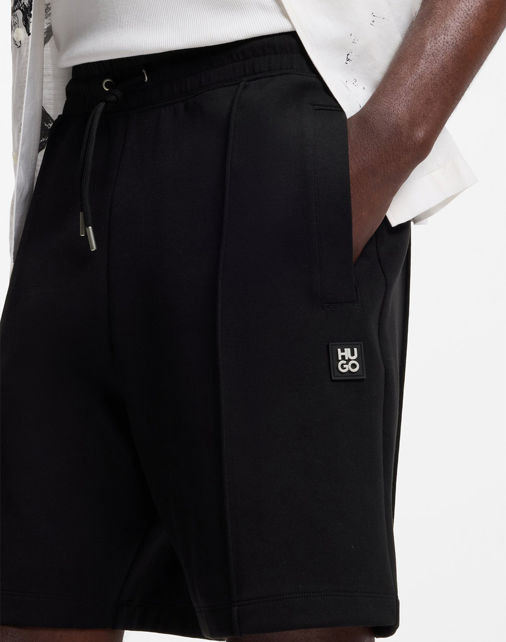 Hugo Dimacshort 10278263 01 50562844-002 Black ανδρικά αθλητικά ρούχα Σορτς Βερμουδα Politikos Shop Πολιτικός