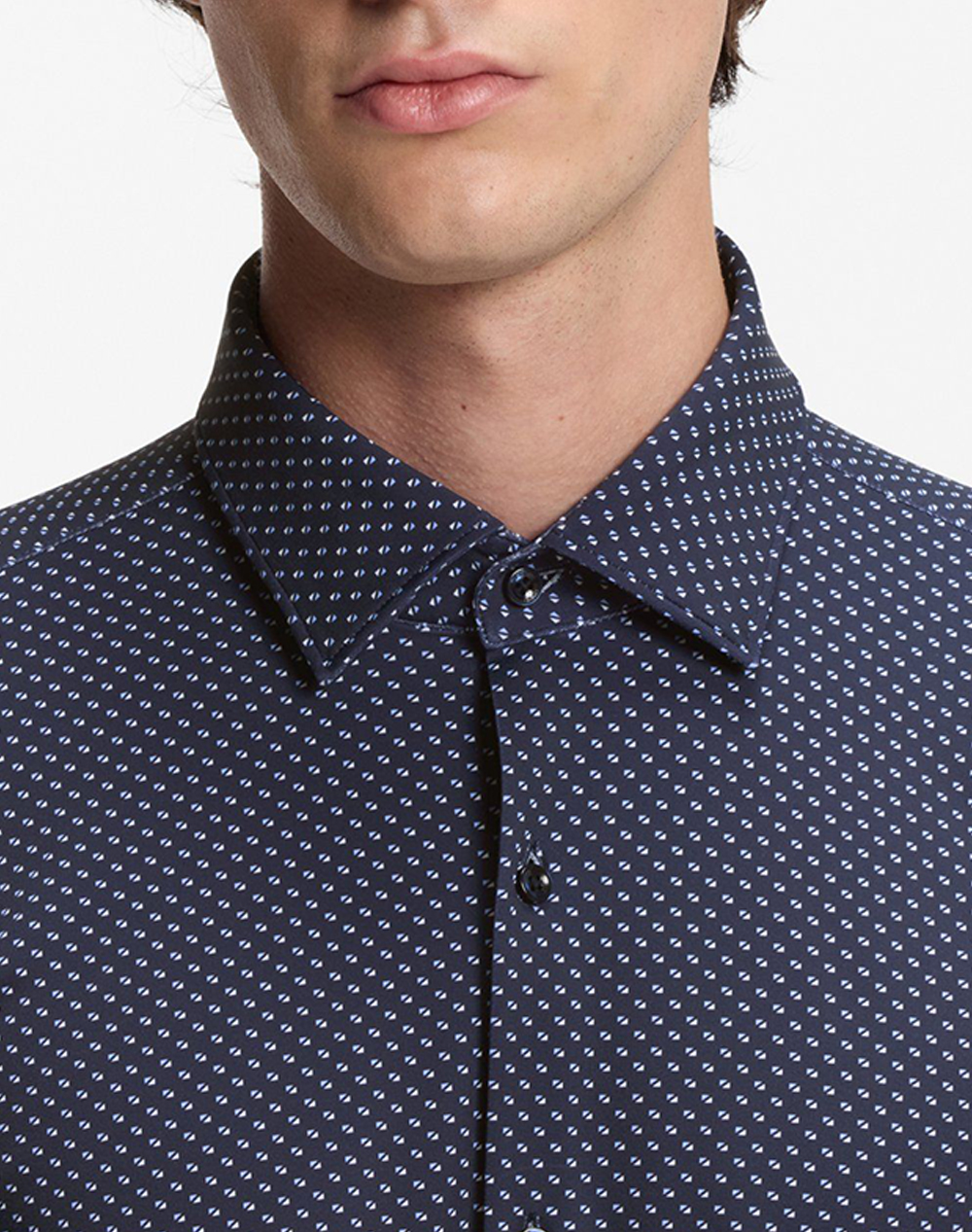 Hugo Kenno 10276634 01 50554763-413 Navyblue ανδρικά ρούχα πουκάμισα Politikos Shop Πολιτικός