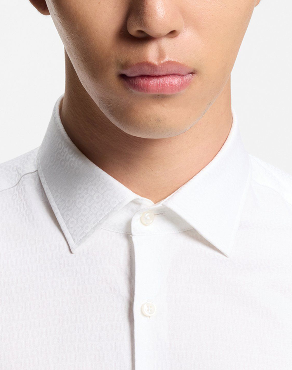 Hugo Kenno 10276899 01 50555295-199 Offwhite ανδρικά ρούχα πουκάμισα Politikos Shop Πολιτικός