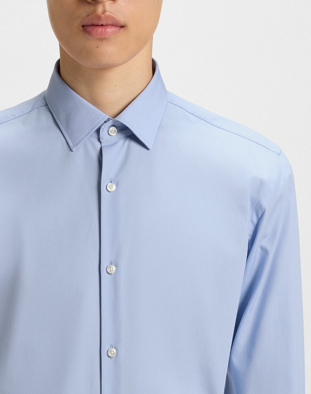 Hugo Kenno 10181991 01 50289499-459-459 Lightblue ανδρικά ρούχα πουκάμισα Politikos Shop Πολιτικός