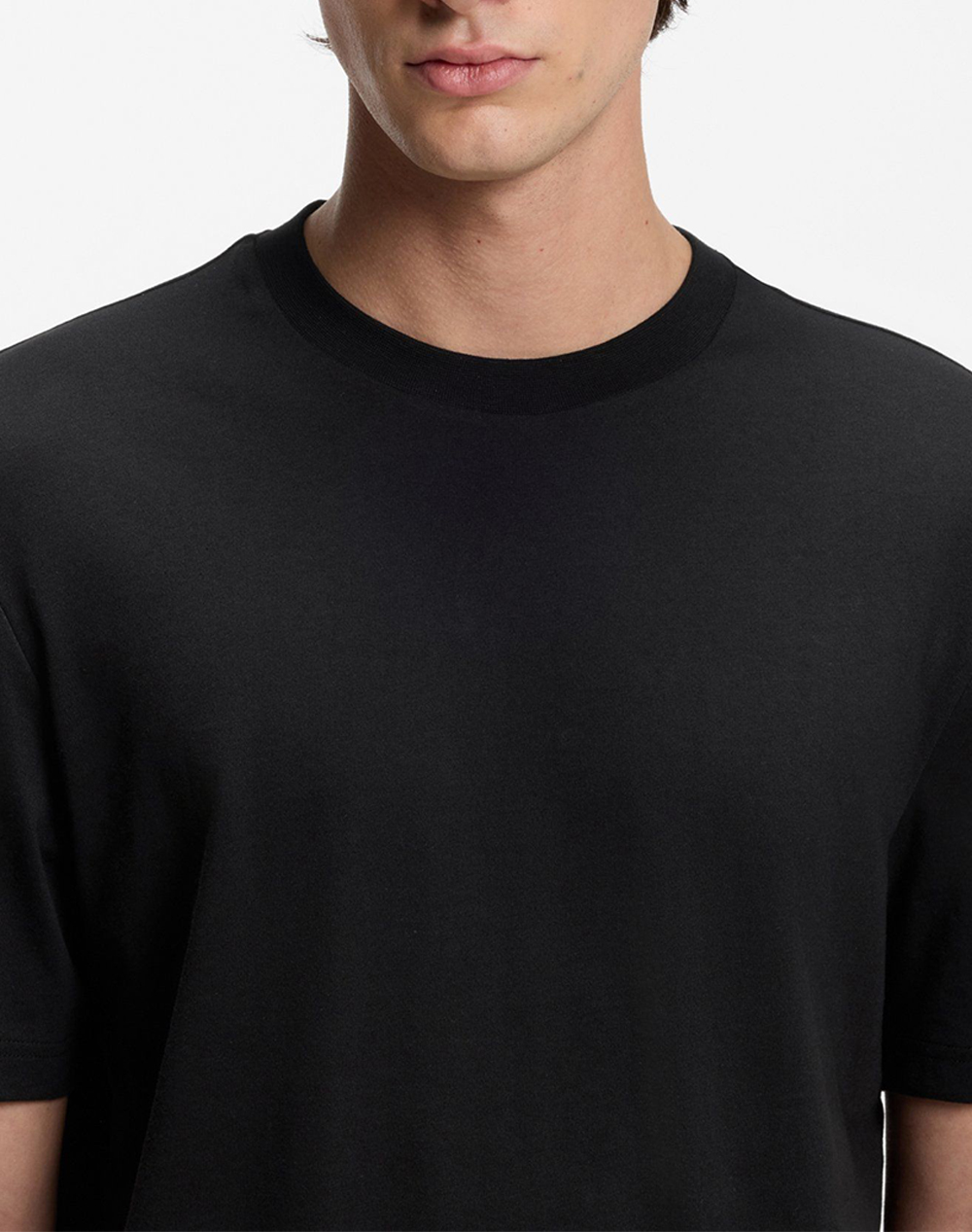 Hugo Danoto 10266060 01 50553144-001 Black ανδρικά ρούχα μπλούζες T-Shirt Politikos Shop Πολιτικός
