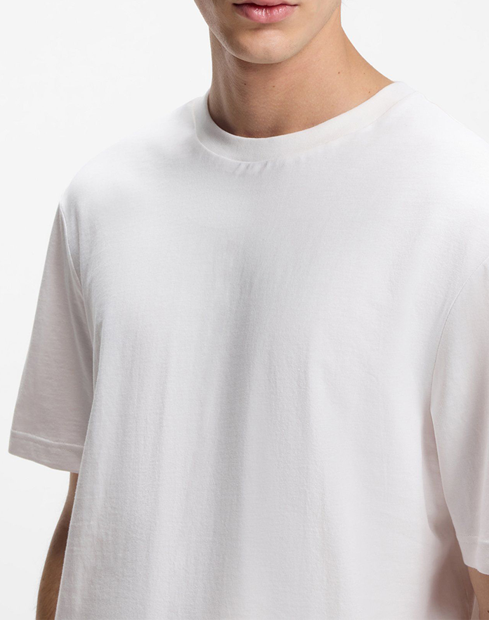 Hugo Danoto 10266060 01 50553144-102 Offwhite ανδρικά ρούχα μπλούζες T-Shirt Politikos Shop Πολιτικός