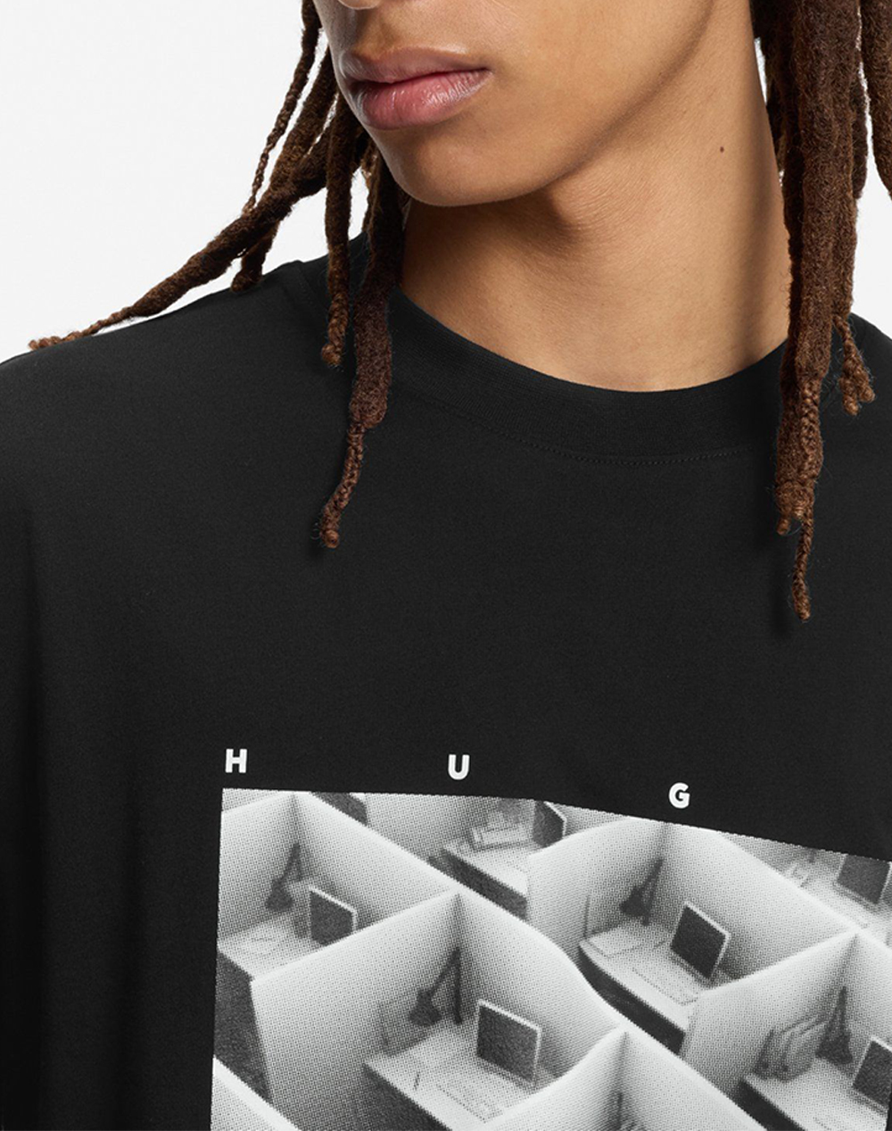 Hugo Dodger 10266462 01 50553330-001 Black ανδρικά ρούχα μπλούζες T-Shirt Politikos Shop Πολιτικός