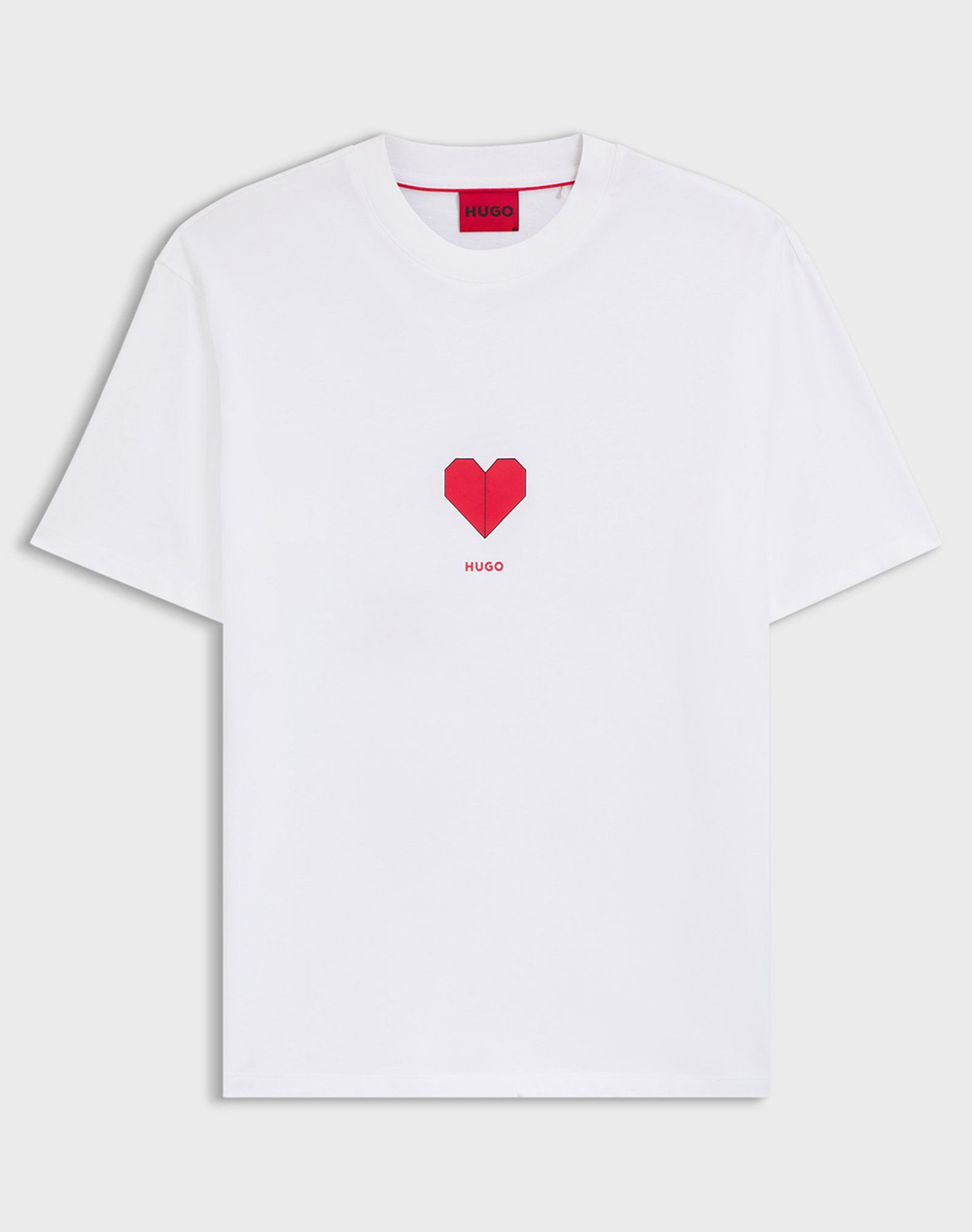 Hugo Dalentin 10272987 01 50553429-100 White ανδρικά ρούχα μπλούζες T-Shirt Politikos Shop Πολιτικός