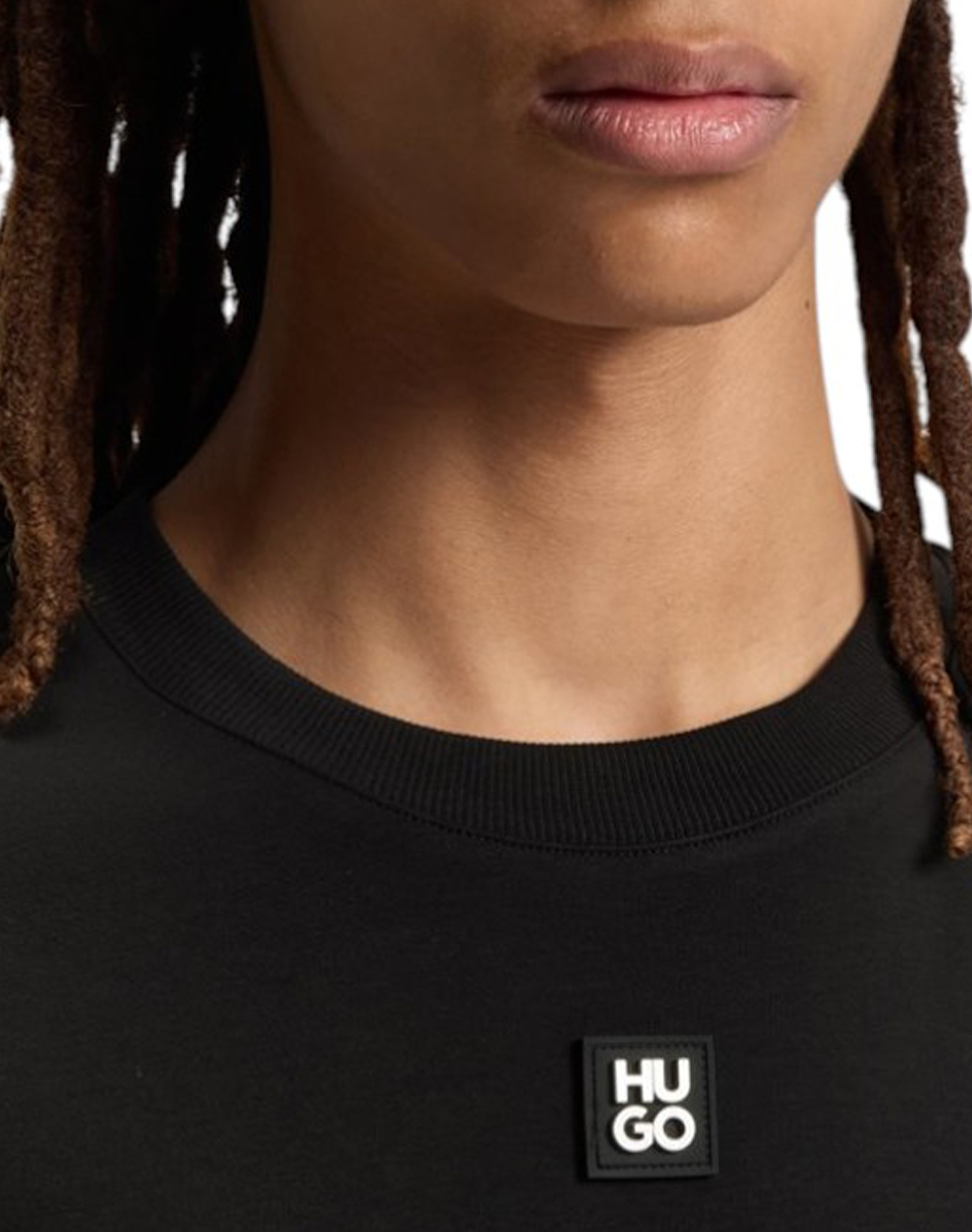 Hugo Dalile 10231453 01 50505201-002-002 Black ανδρικά ρούχα μπλούζες T-Shirt Politikos Shop Πολιτικός