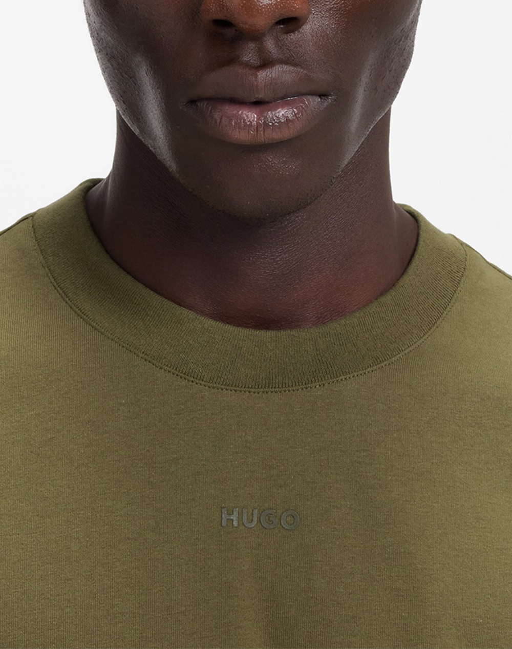 Hugo Dapolino 10248326 01 50488330-389-389 Darkgreen ανδρικά ρούχα μπλούζες T-Shirt Politikos Shop Πολιτικός