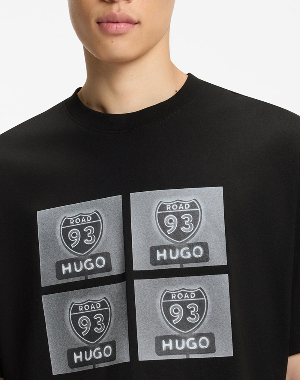 Men's T-Shirts Hugo Black