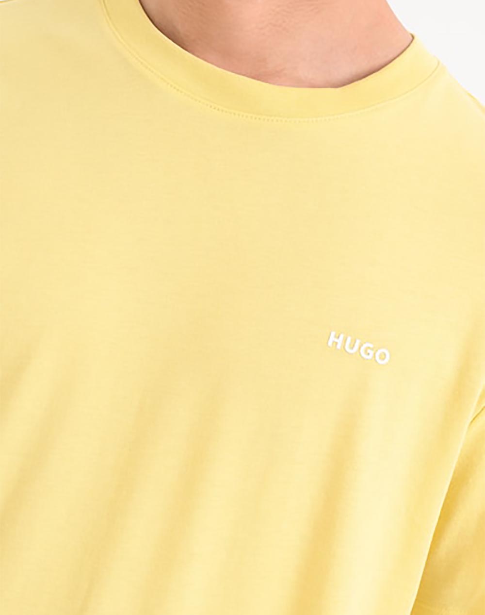 Hugo Dero222 10229761 01 50466158-721-721 Yellow ανδρικά ρούχα μπλούζες T-Shirt Politikos Shop Πολιτικός