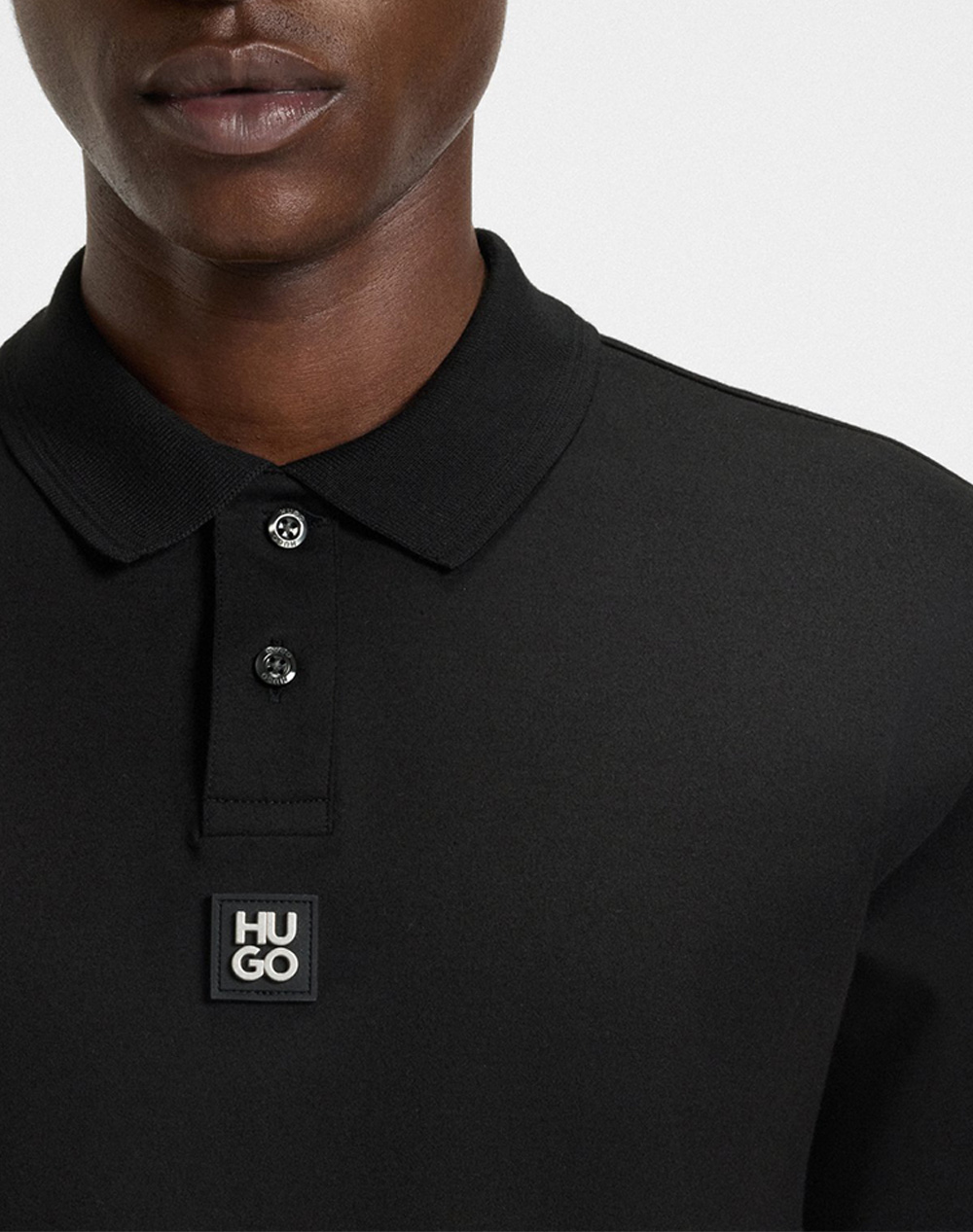 Hugo Deabono D 10261766 01 50517638-002 Black ανδρικά ρούχα μπλούζες Polo Politikos Shop Πολιτικός