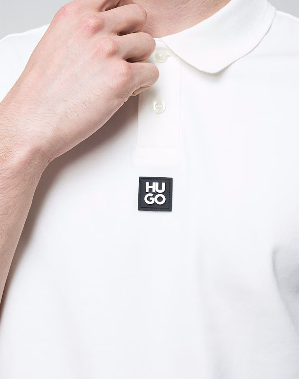 Hugo Deabono D 10261766 01 50517638-103 White ανδρικά ρούχα μπλούζες Polo Politikos Shop Πολιτικός