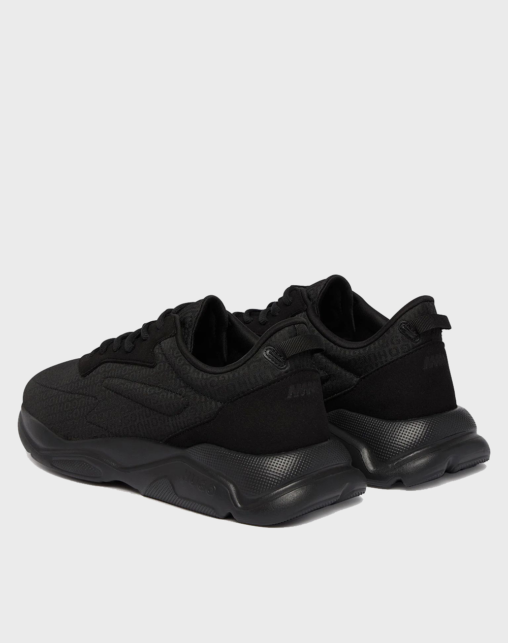 Hugo Leon Runn Jqmono 10280040 01 50563495-003 Totalblack ανδρικά αθλητικά παπούτσια Politikos Shop Πολιτικός