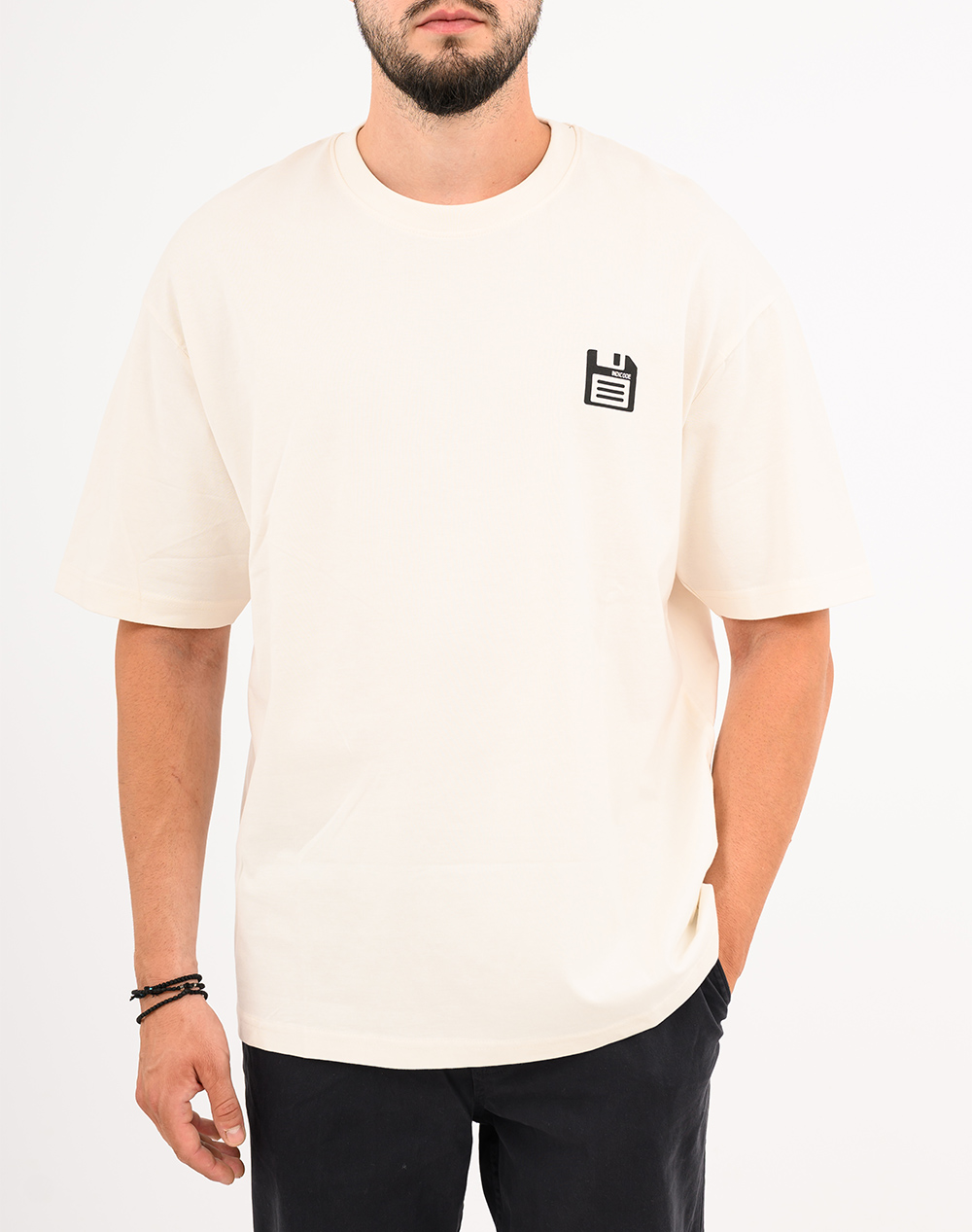 INDICODE T-shirt short sleeves 41-197-097 OffWhite