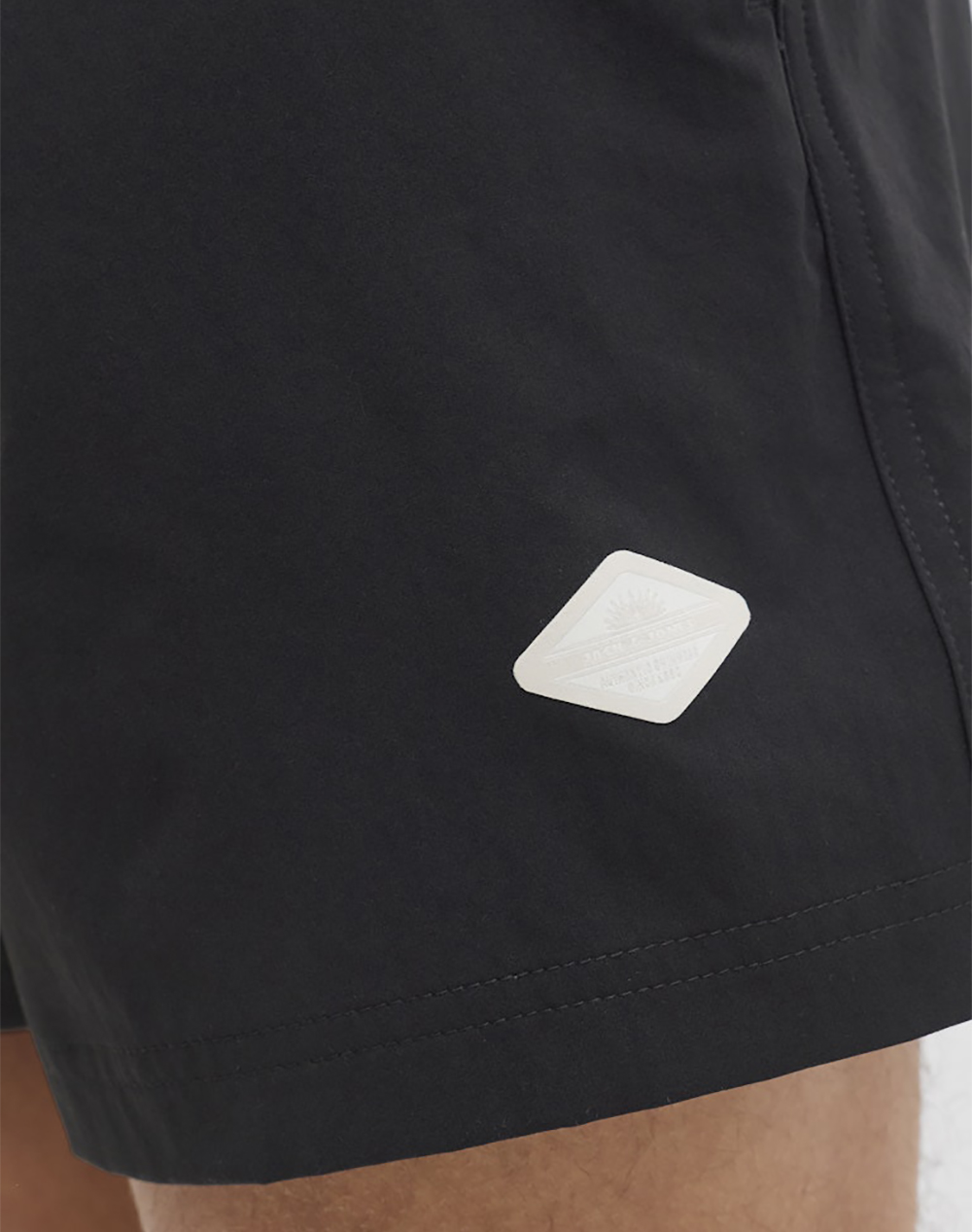 Jack Jones Jpstmaui Tropic Solid Swim Shorts Reg Sn 12291385-Black Black ανδρικά ρούχα μαγιό Σορτς Politikos Shop Πολιτικός
