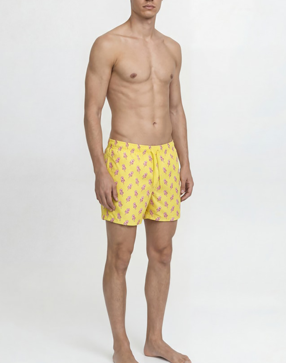 Jack Jones Jpstmaui Vibes Novelty Aop Swim Short Sn 12291426-Endive Yellow ανδρικά ρούχα μαγιό Σορτς Politikos Shop Πολιτικός