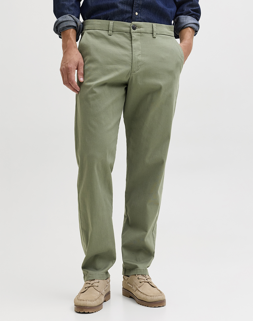 JACK&JONES JPSTKANE DYLAN CHINO 12288462-Deep Lichen Green Khaki