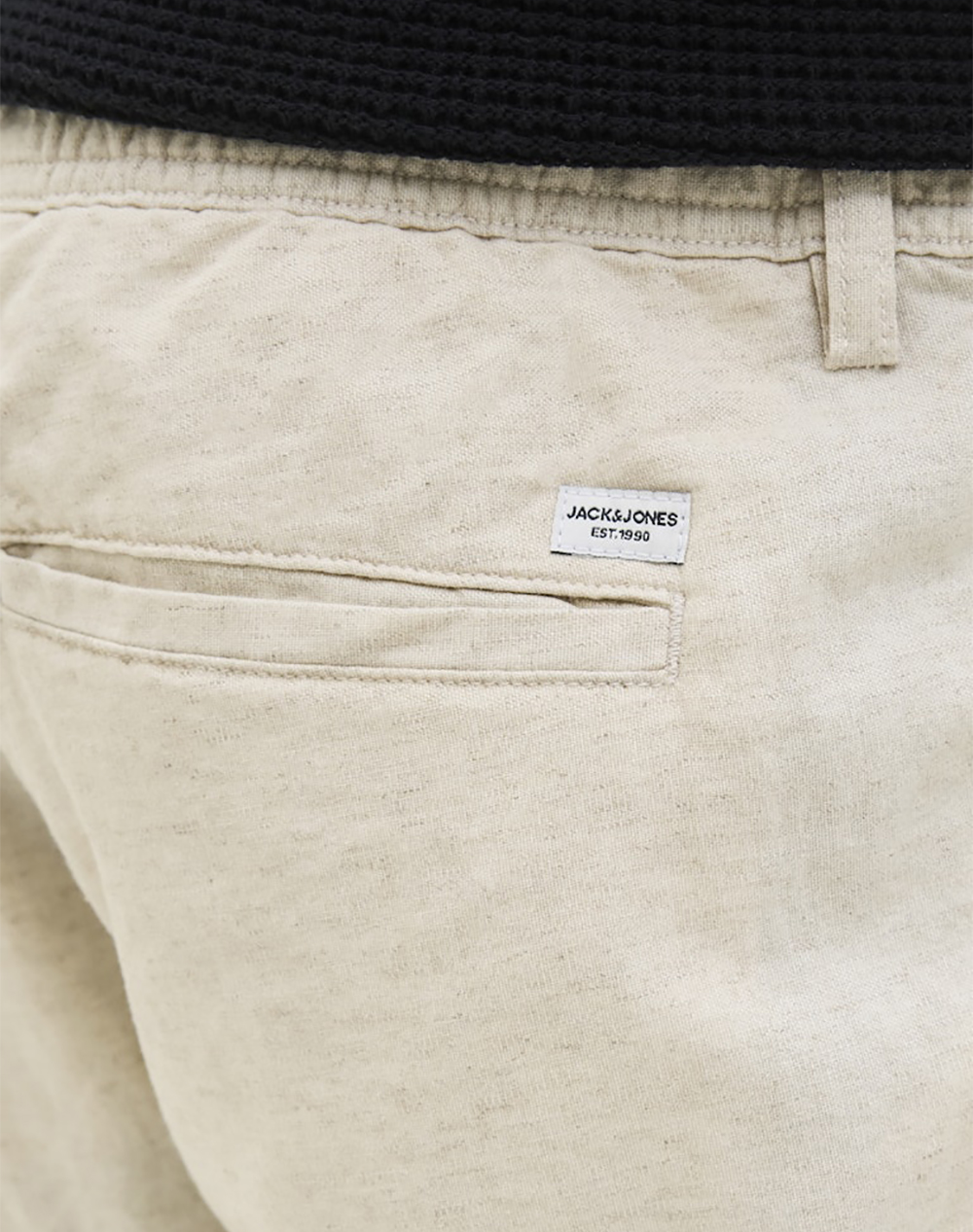 Jack Jones Jpstkane Hybrid Bondi Jogger Sn 12274977-Moonbeam Cream ανδρικά ρούχα παντελόνια Chinos Politikos Shop Πολιτικός