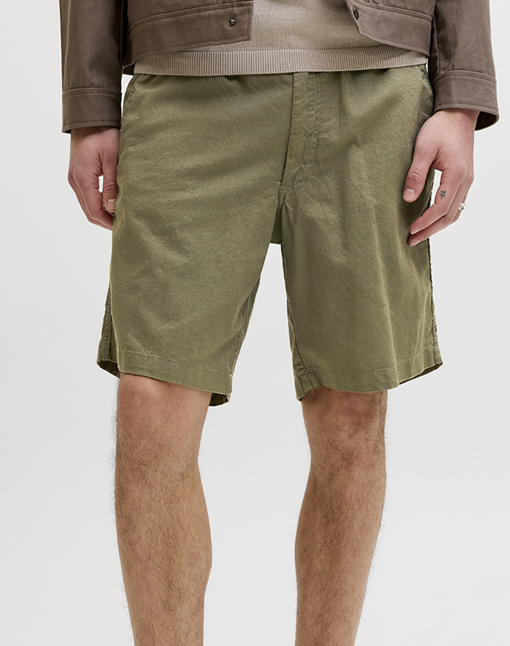 JACK&JONES JPSTJAIDEN HYBRID BONDI JOG SHORT REG SN 12292332-Deep Lichen Green Khaki