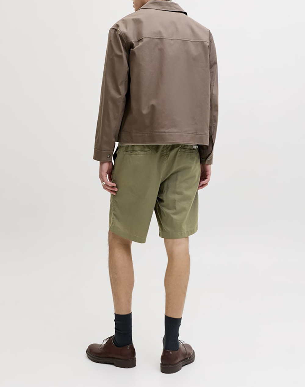 JACK&JONES JPSTJAIDEN HYBRID BONDI JOG SHORT REG SN 12292332-Deep Lichen Green Khaki φωτογραφία