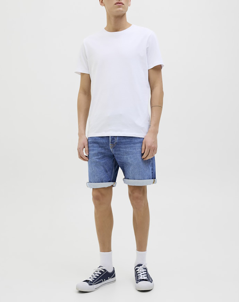 Jack Jones Jjirick Jjoriginal Shorts Am 360 Sn 12269612-Blue Denimam 365 Denimblue ανδρικά ρούχα Σορτς Βερμουδες Jeans Politikos Shop Πολιτικός