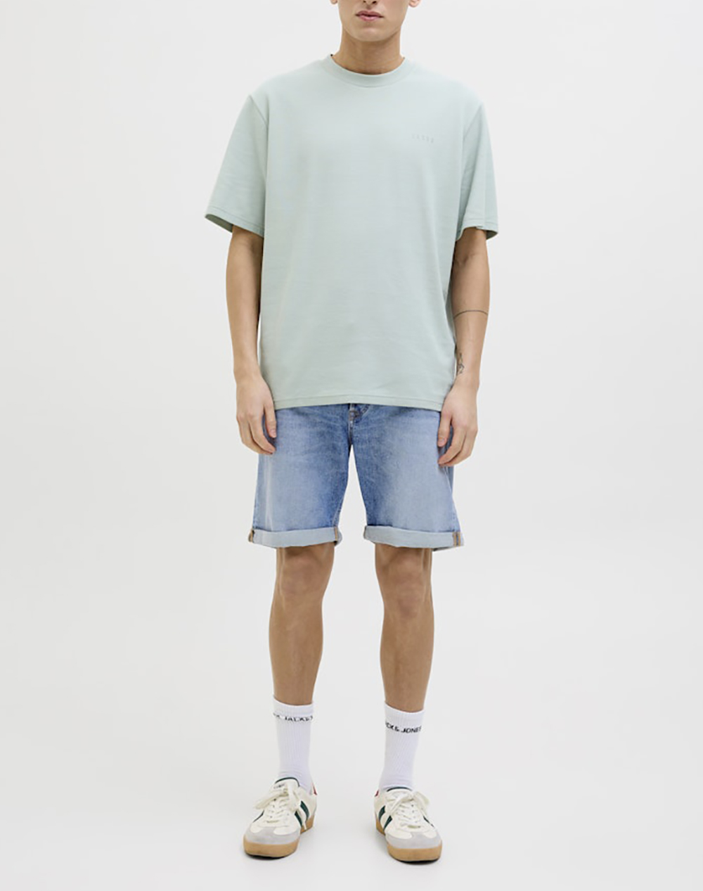 Jack Jones Jjirick Jjoriginal Shorts Am 360 Sn 12269612-Blue Denimam 364 Denimlightblue ανδρικά ρούχα Σορτς Βερμουδες Jeans Politikos Shop Πολιτικός