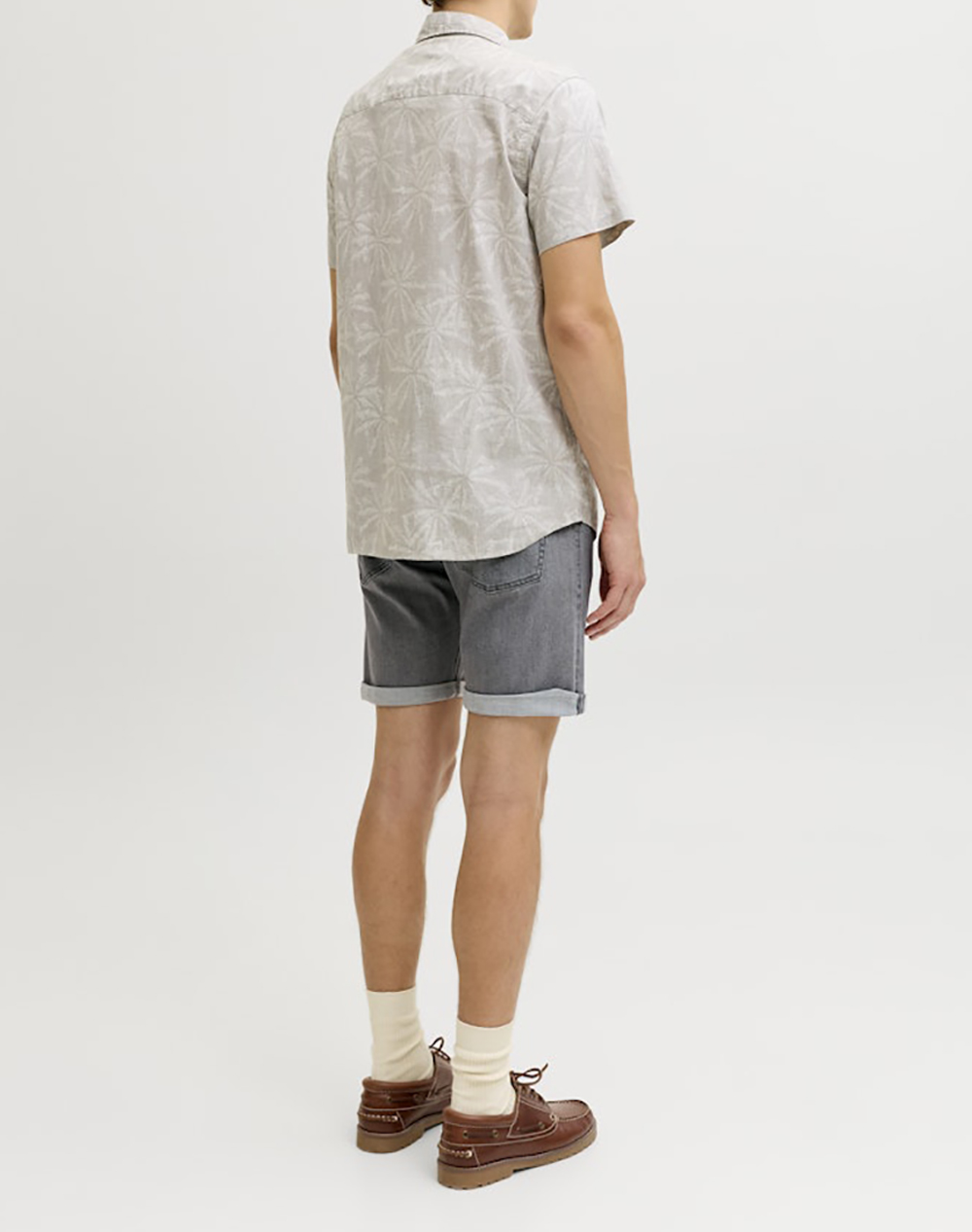 JACK&JONES JREBJOE JJCRAFT SHORTS AT 454 SN 12297574-Grey Denim DenimGray φωτογραφία