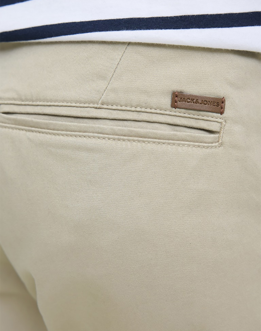 Jack Jones Jpstbowie Shorts Solid Reg Sn 12165604-Crockery Biege ανδρικά ρούχα Σορτς Βερμουδες Chinos Politikos Shop Πολιτικός