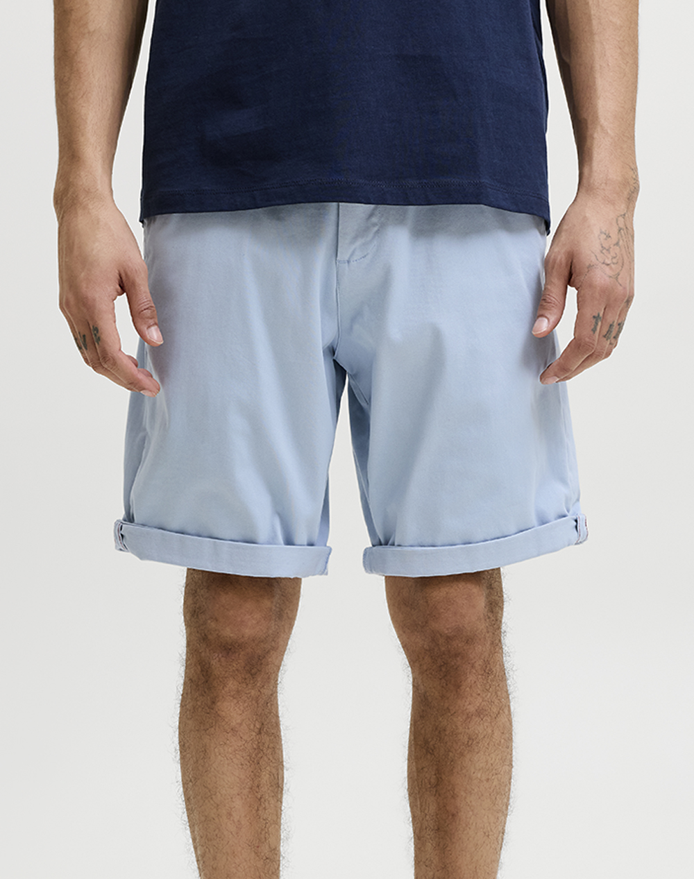 JACK&JONES JPSTBOWIE SHORTS SOLID REG SN 12165604-CELESTIAL BLUE LightBlue