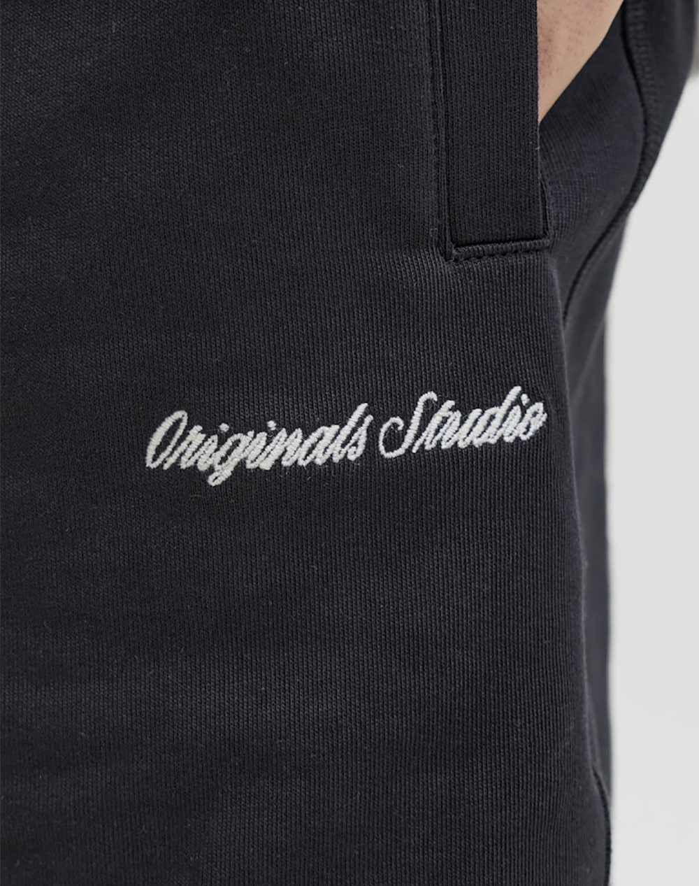 Jack Jones Jpstkarl Norrebro Sweat Shorts Reg Sn 12292565-Black Black ανδρικά αθλητικά ρούχα Σορτς Βερμουδα Politikos Shop Πολιτικός