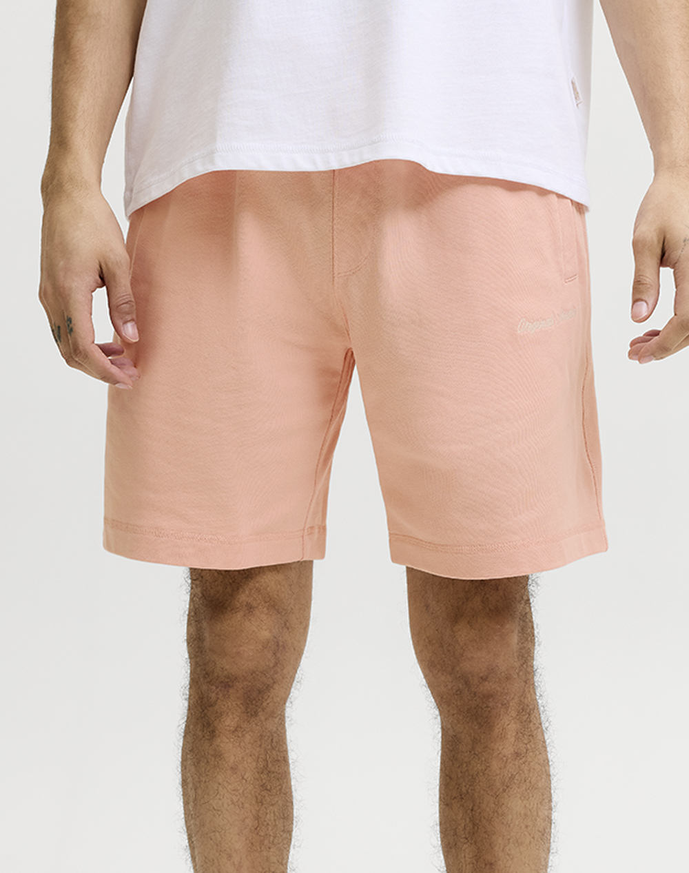 JACK&JONES JPSTKARL NORREBRO SWEAT SHORTS REG SN 12292565-Peach Melba LightCoral